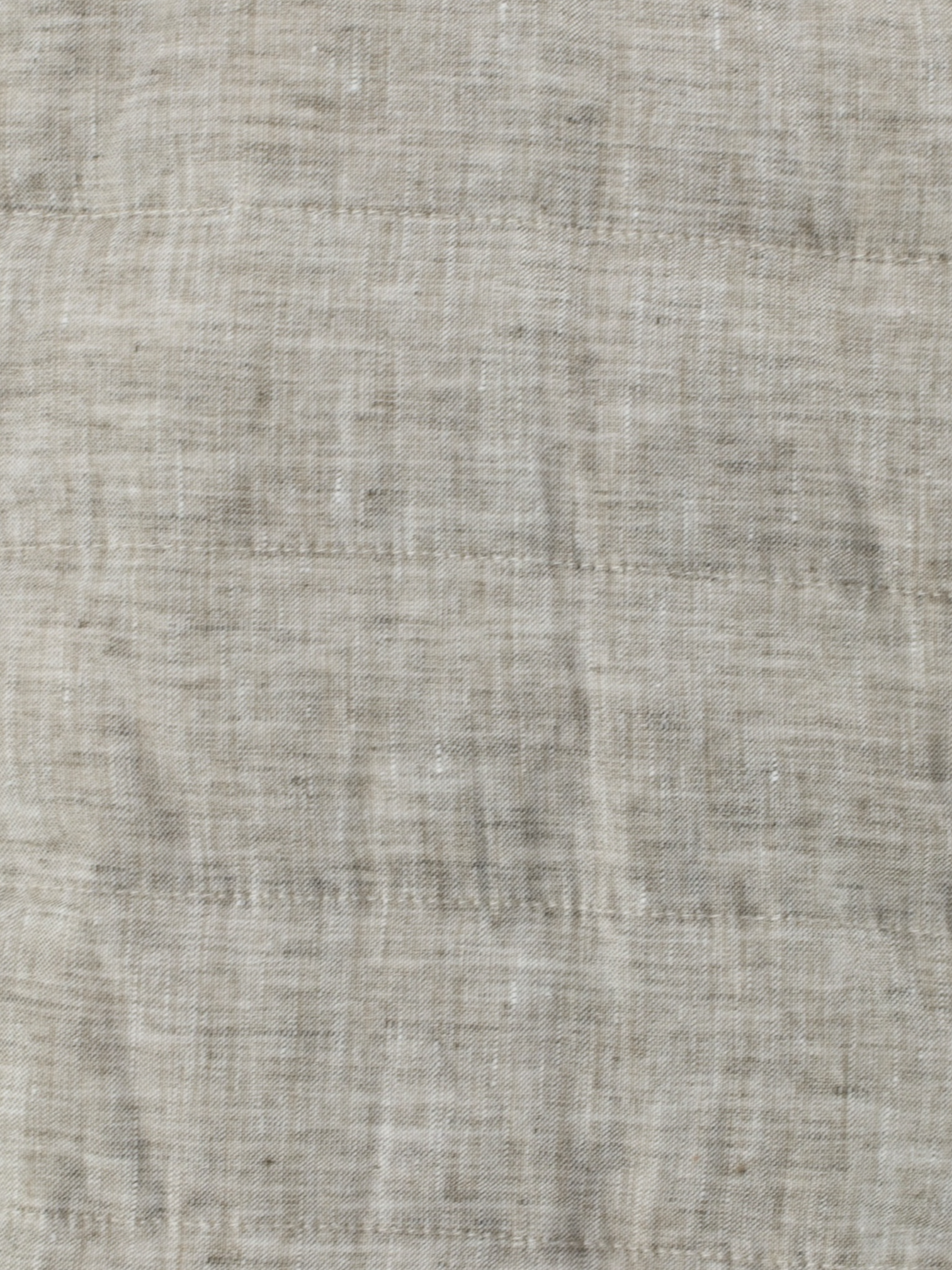 Cesare Attolini Greige Linen Padded Summer Bodywarmer Vest