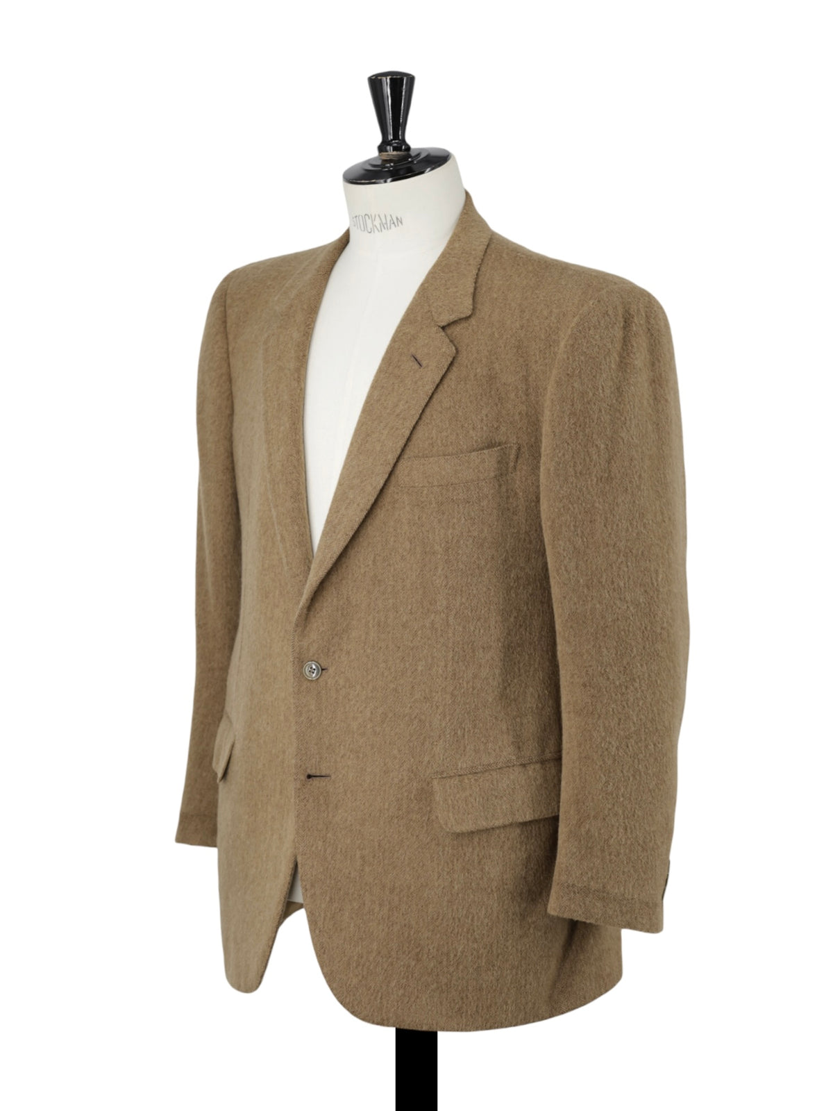 Brioni Caramel Brown Roman-Style Plushy Camel & Wool Jacket