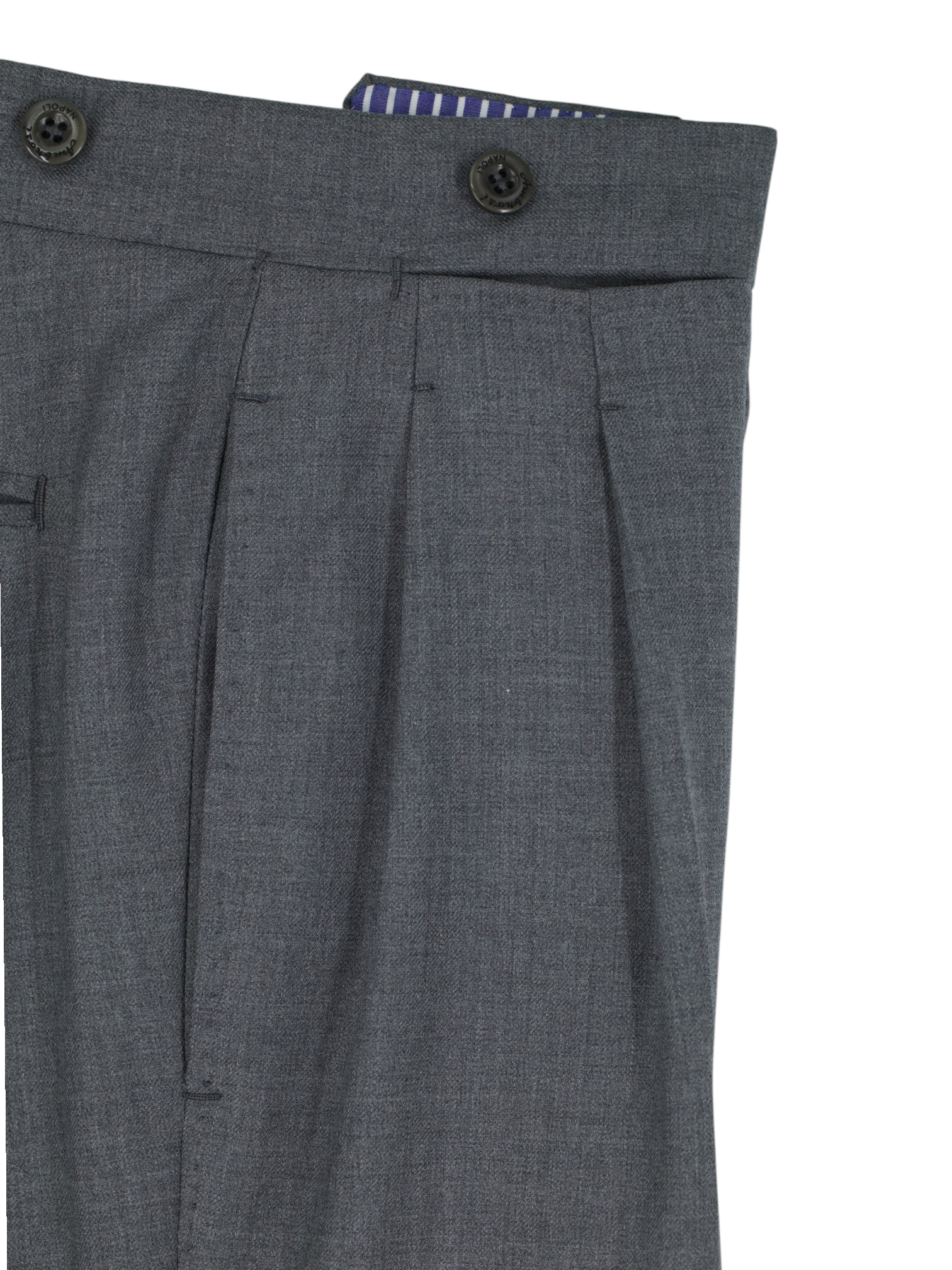 Orazio Luciano & Ambrosi Grey Double-Breasted Fine-Wool Twill Suit