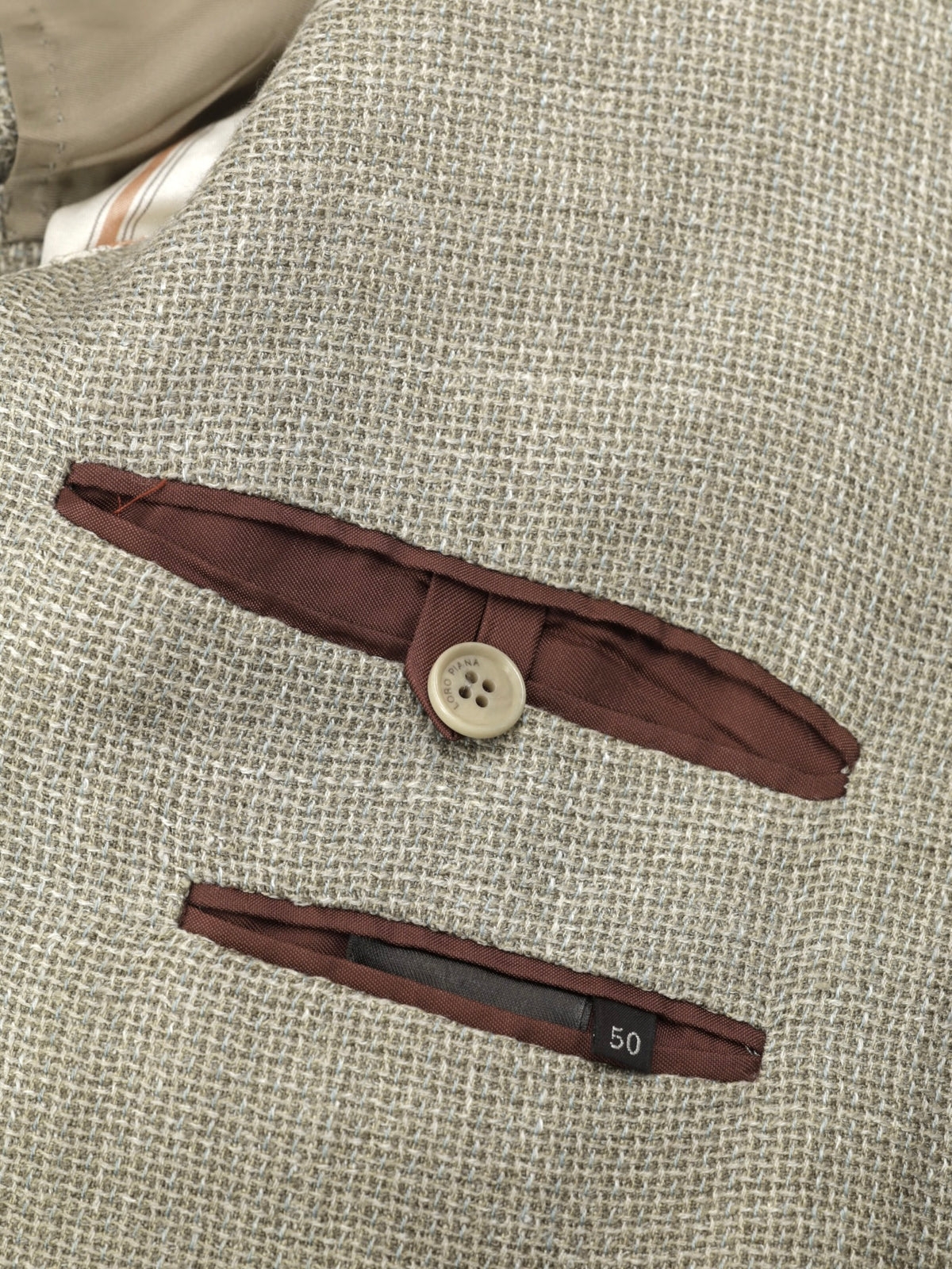 Loro Piana Pistache Green Wool, Silk & Linen Plain-Weave Jacket