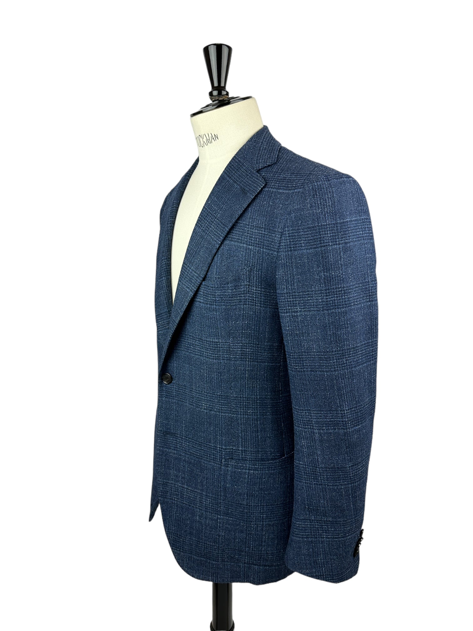 Cesare Attolini Denim Blue Wool, Silk & Cashmere Jacket