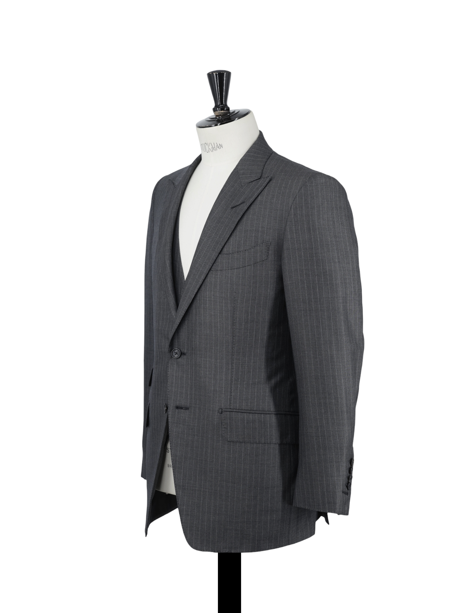 Tom Ford Grey 3-Piece Silk & Wool O'Connor Pinstripe Suit