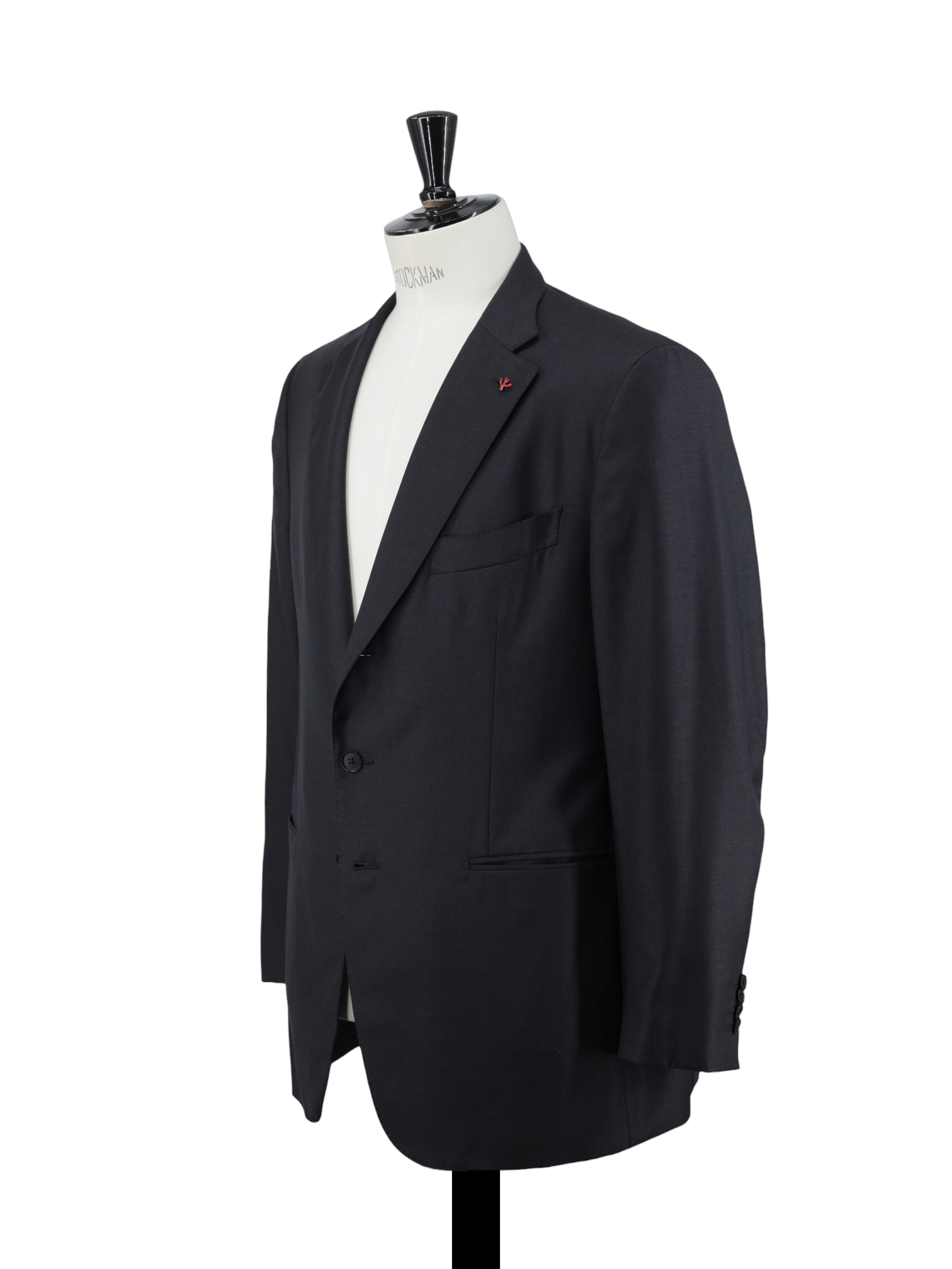 Isaia Anthracite Aquaspider-Wool Twill Gregory Suit