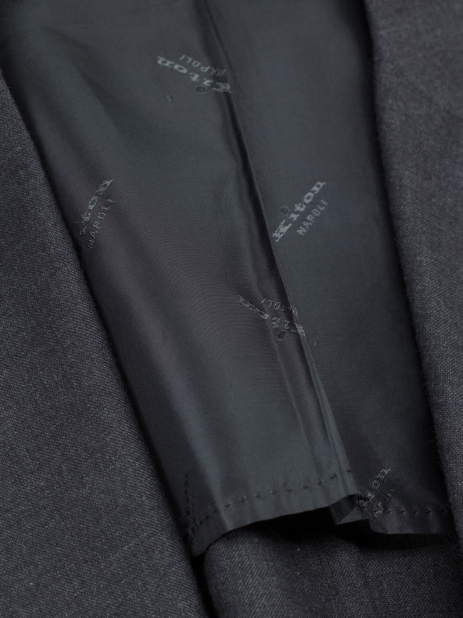 Kiton Grey Cashmere & Wool Unconstructed Jacket