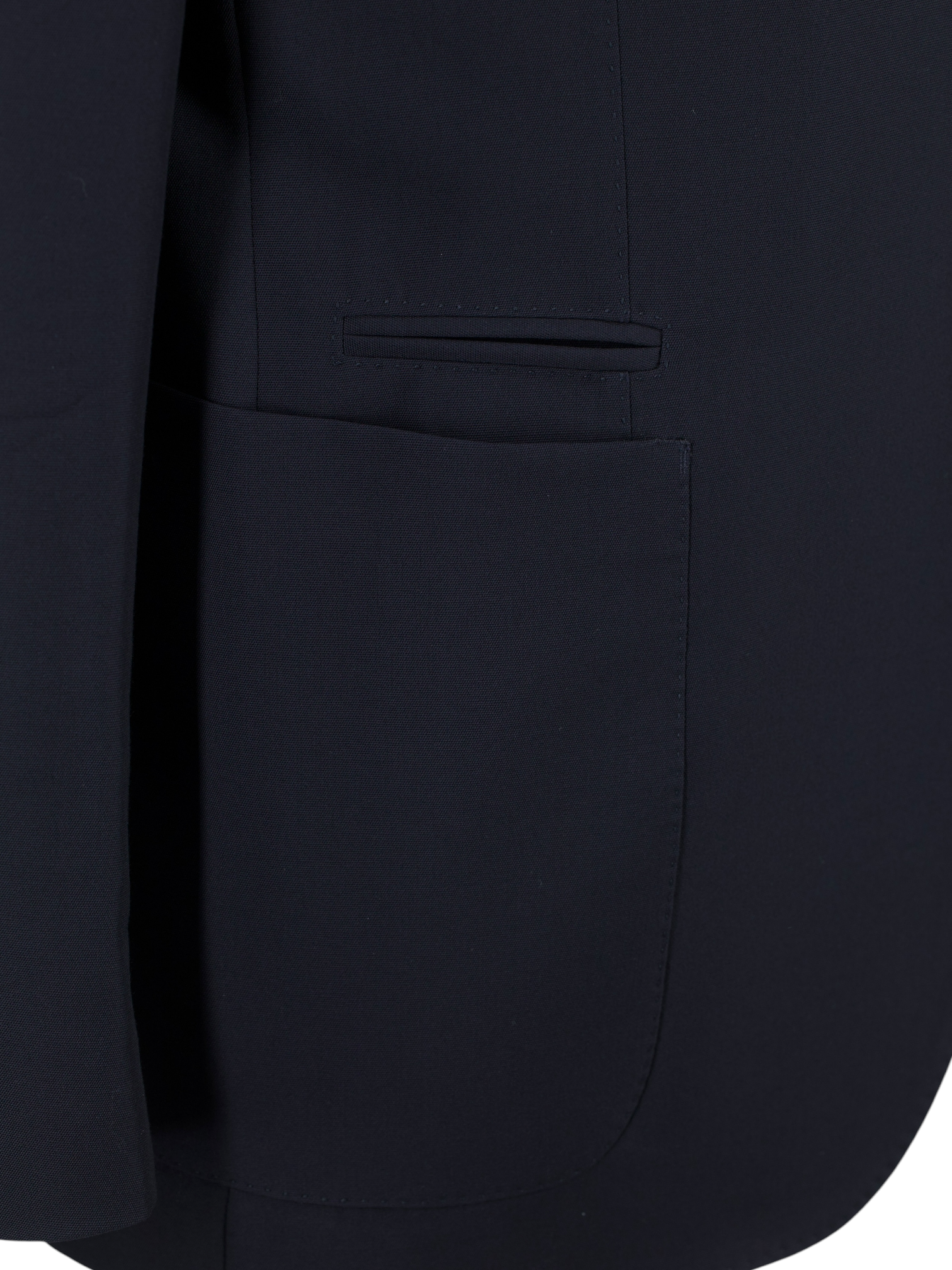 Ermenegildo Zegna Black Trofeo-Wool Unlined "Travel" Jacket