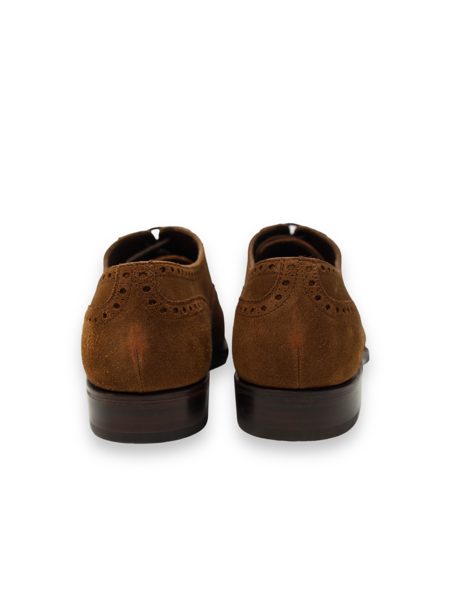 Carmina Brown Suede Cap Toe Oxford Lace-ups