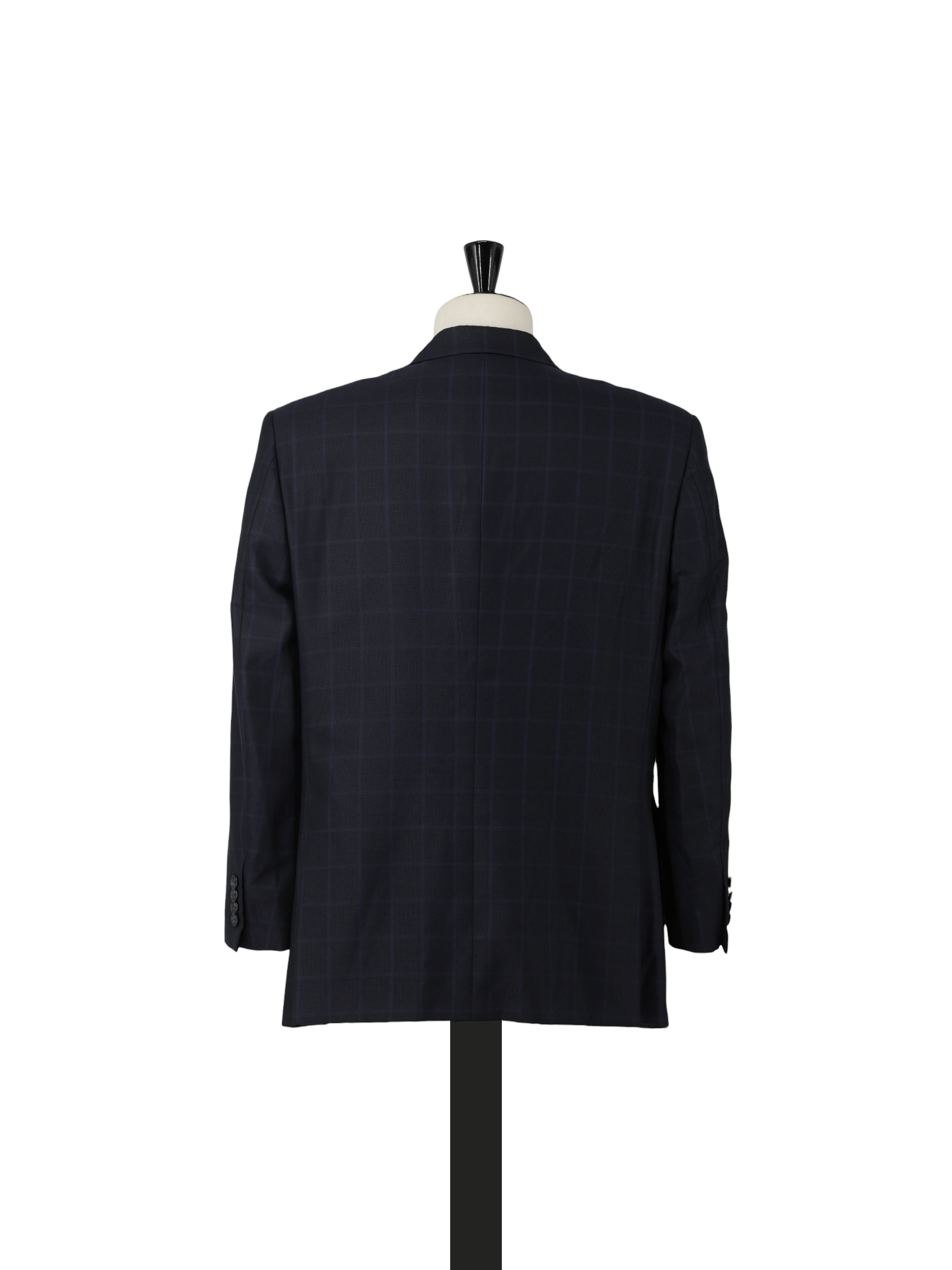 Brioni Dark Blue Wool & Silk Windowpane Senato Jacket