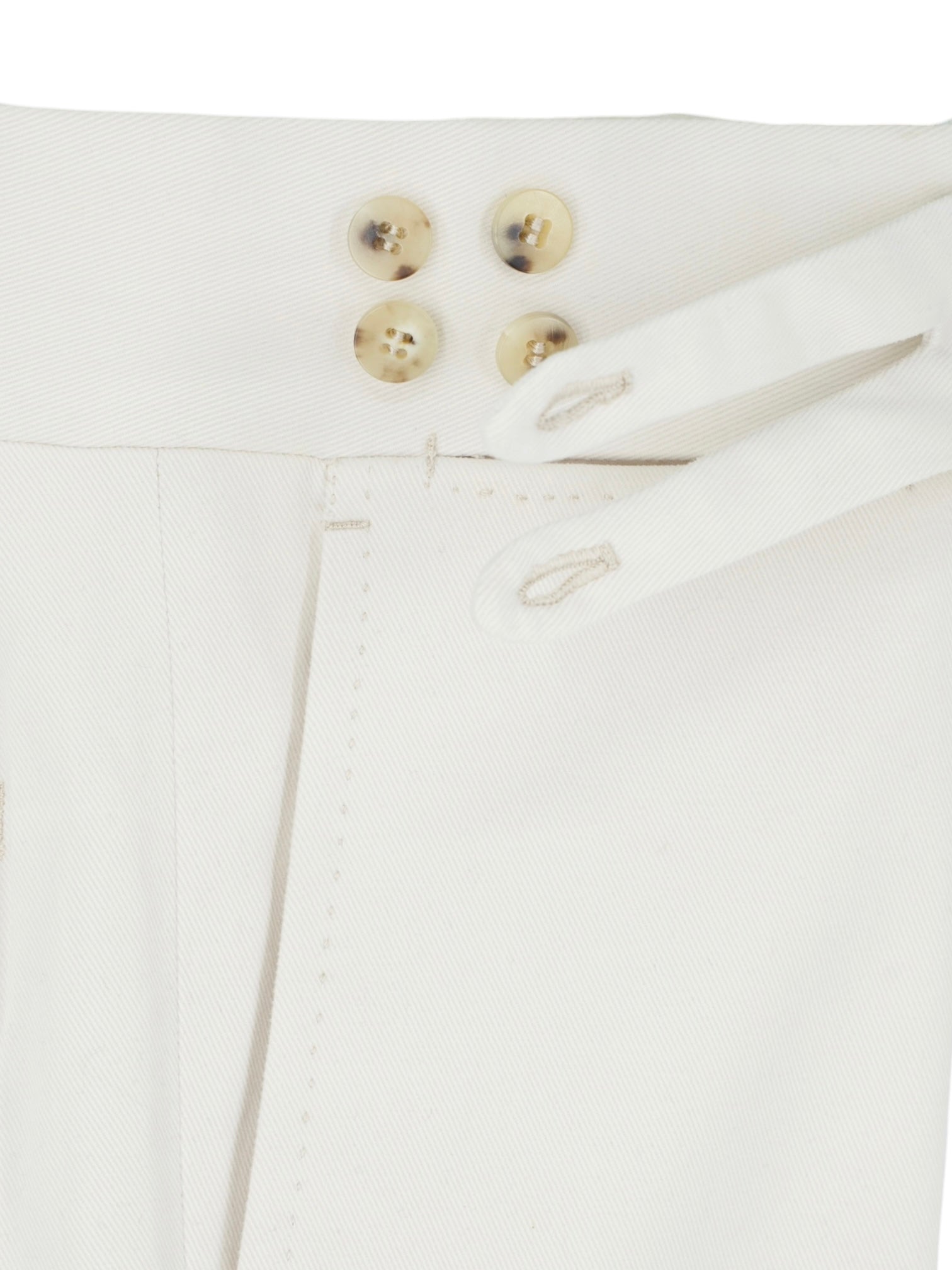 Sartoria Voglio Ecru Heavyweight Cotton-Twill Sartorial Trousers