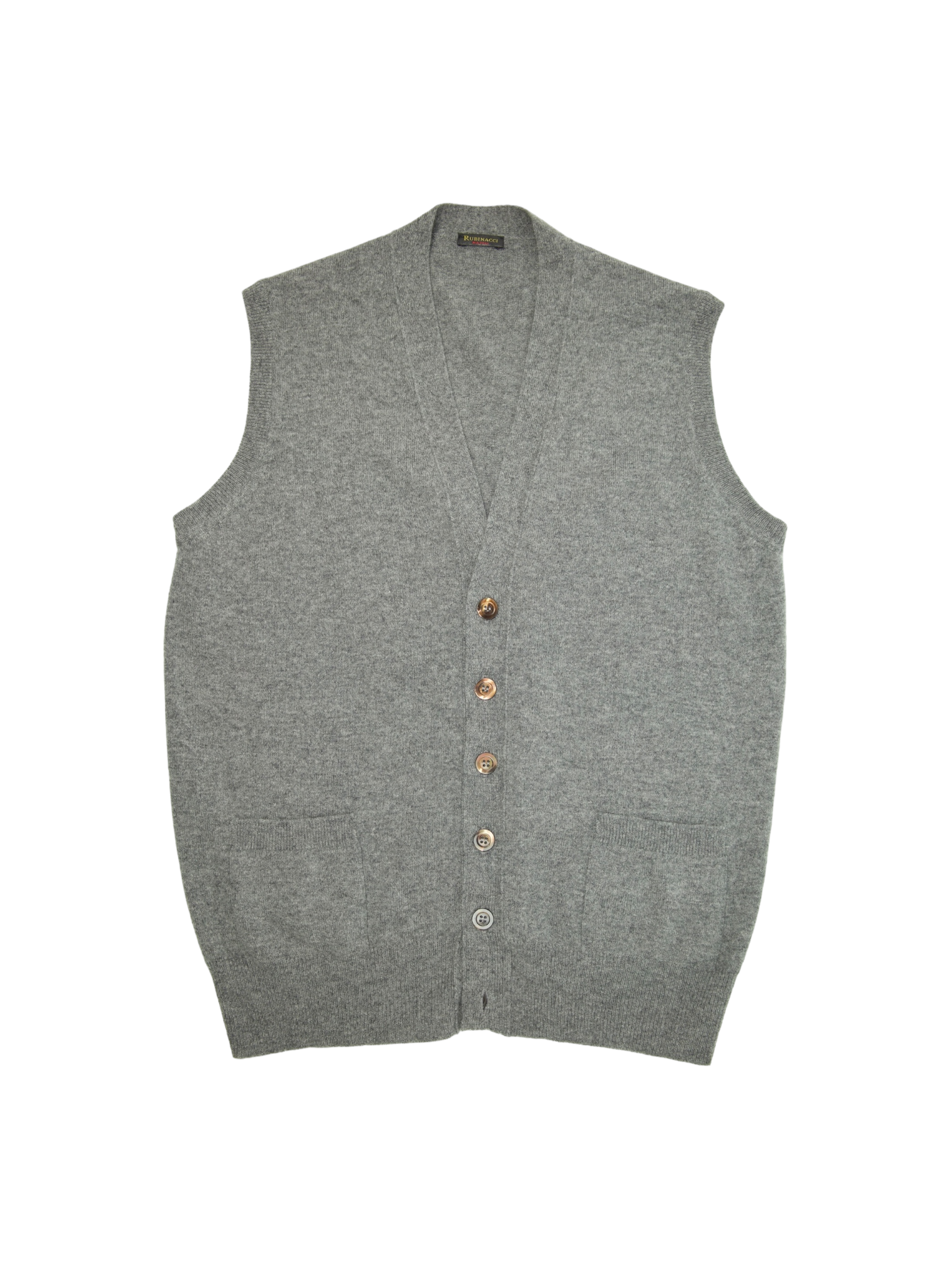 Rubinacci Grey Cashmere Vest
