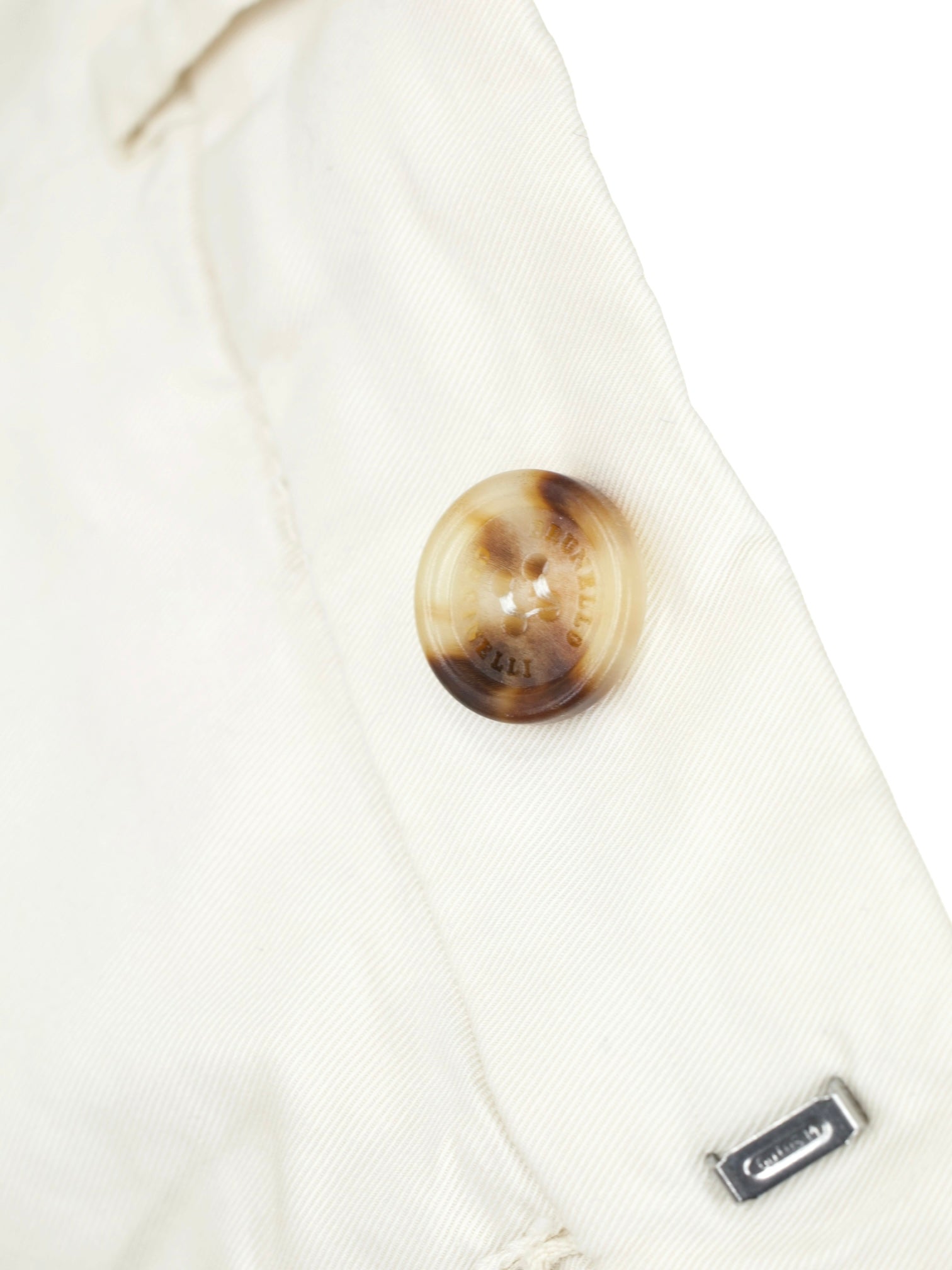 Brunello Cucinelli Ecru Cotton-Stretch Twill Chino
