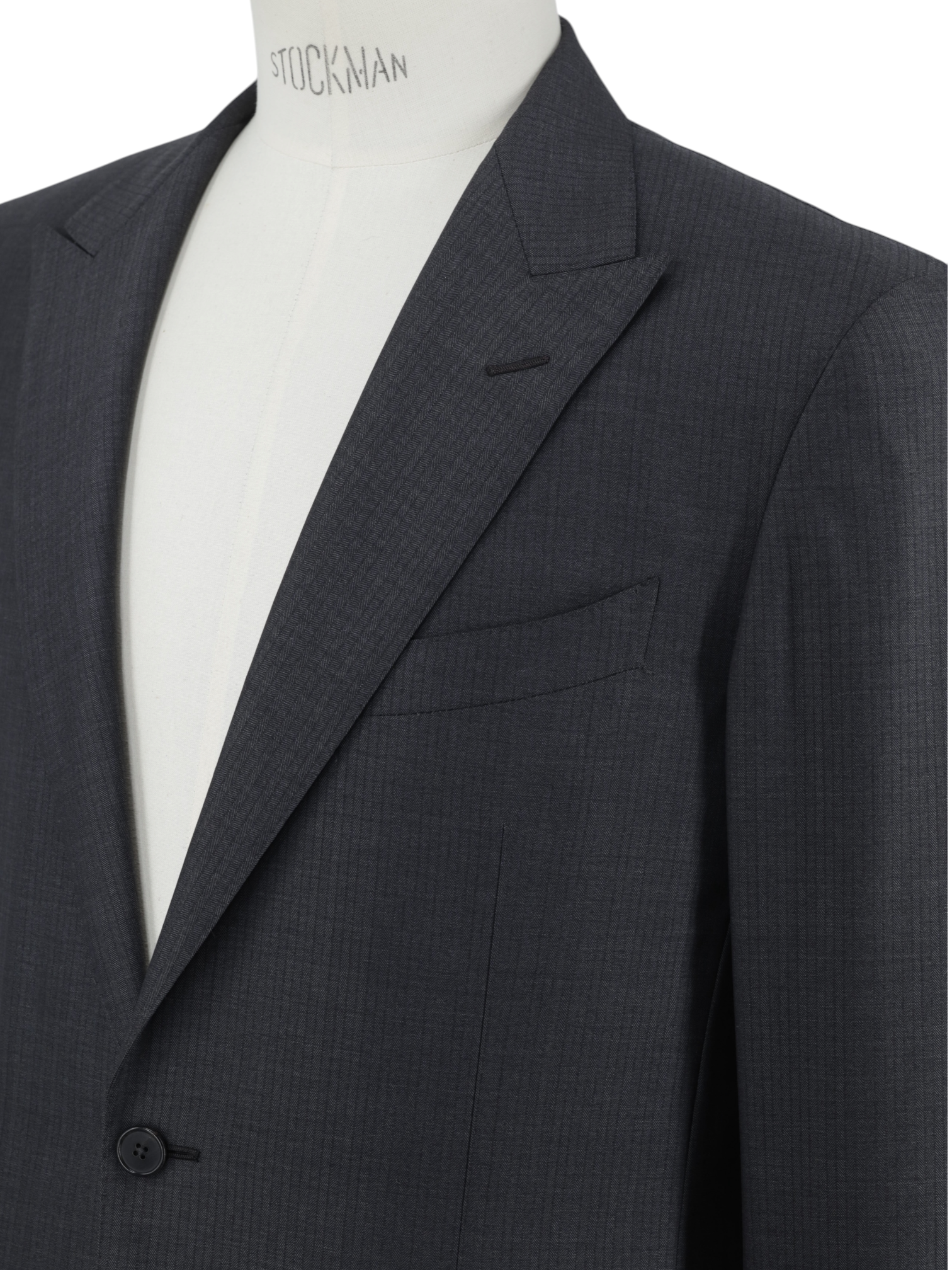 Ermenegildo Zegna Grey 15-milmil-15 Micro-Herringbone Mila Suit