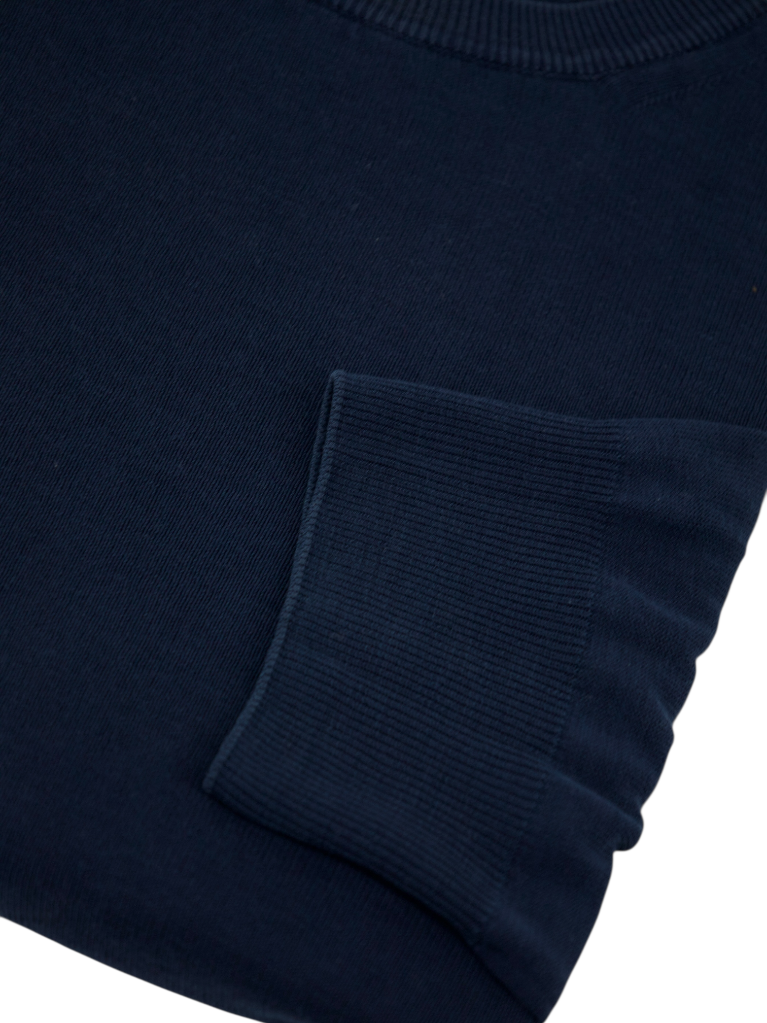 Zanone Navy High-Twist Lightweight Cotton Roundneck
