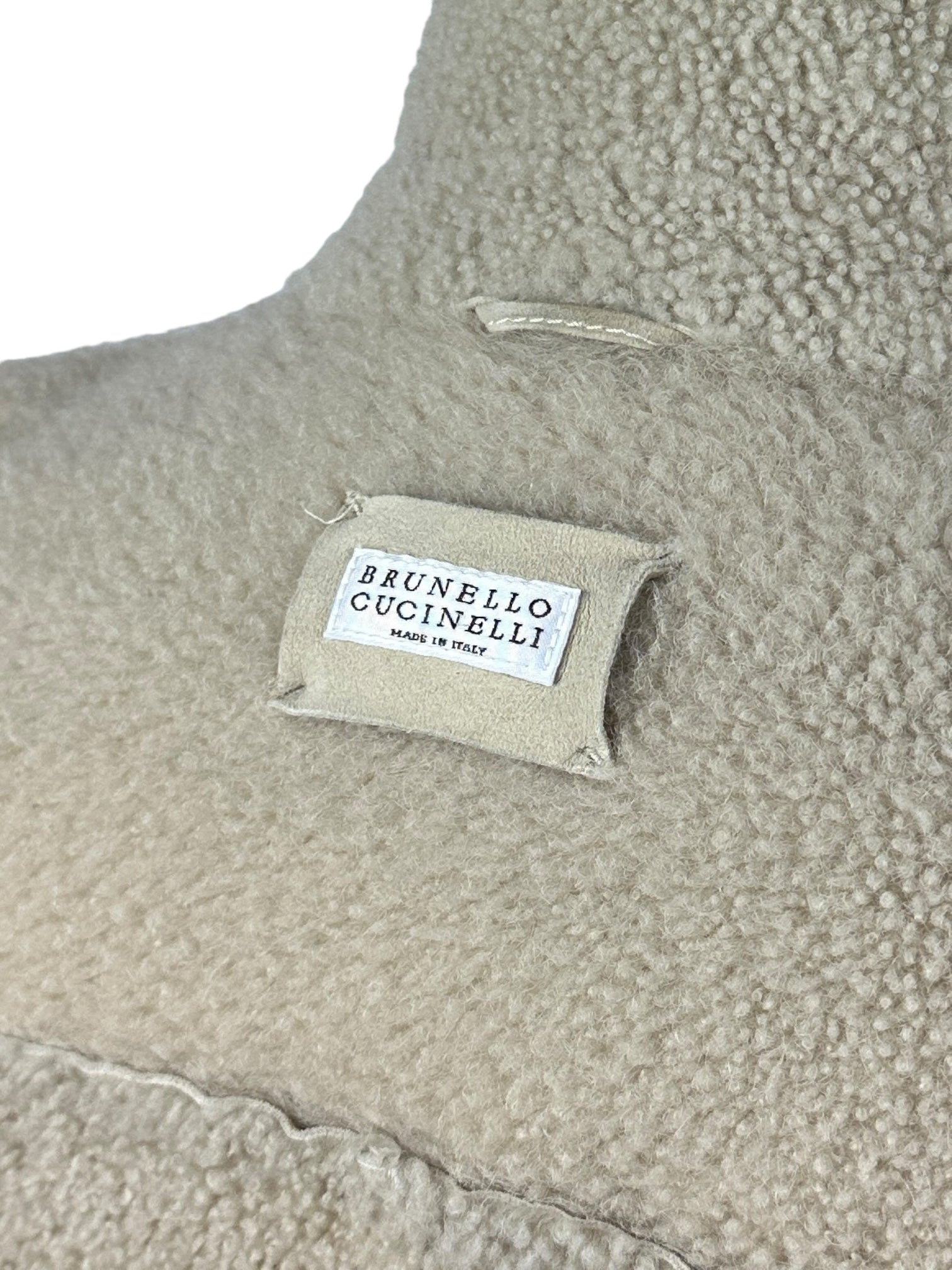 Brunello Cucinelli Beige Shearling Jacket