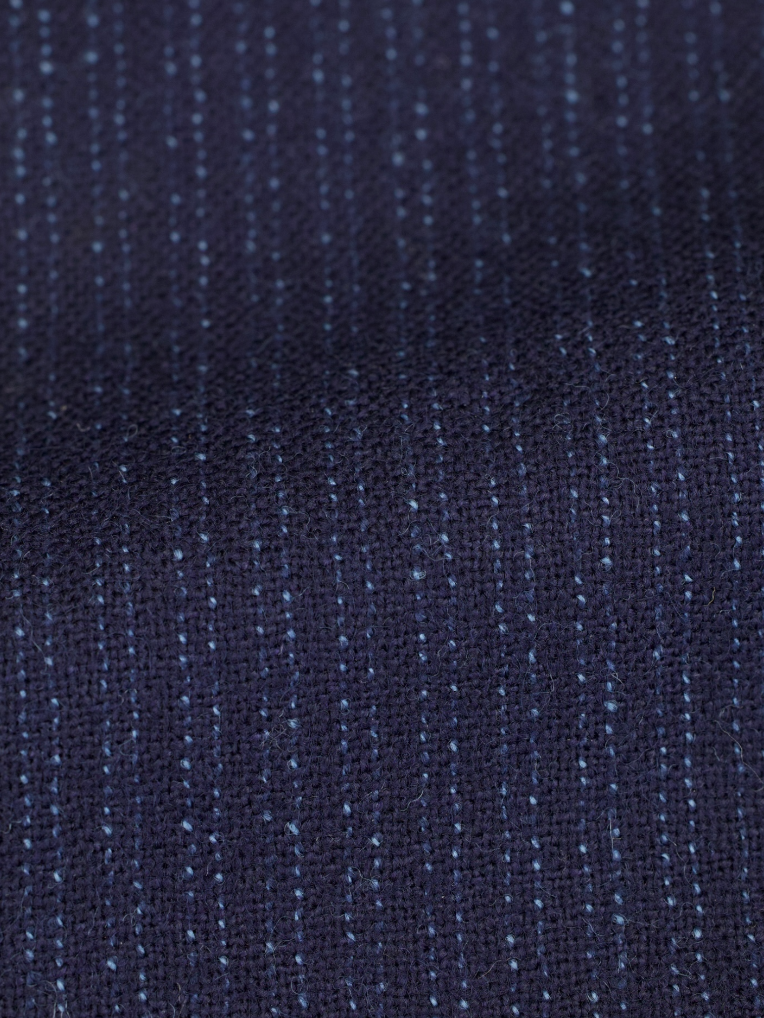 Cesare Attolini Dark Blue Wool-Bouclé Striped Jacket