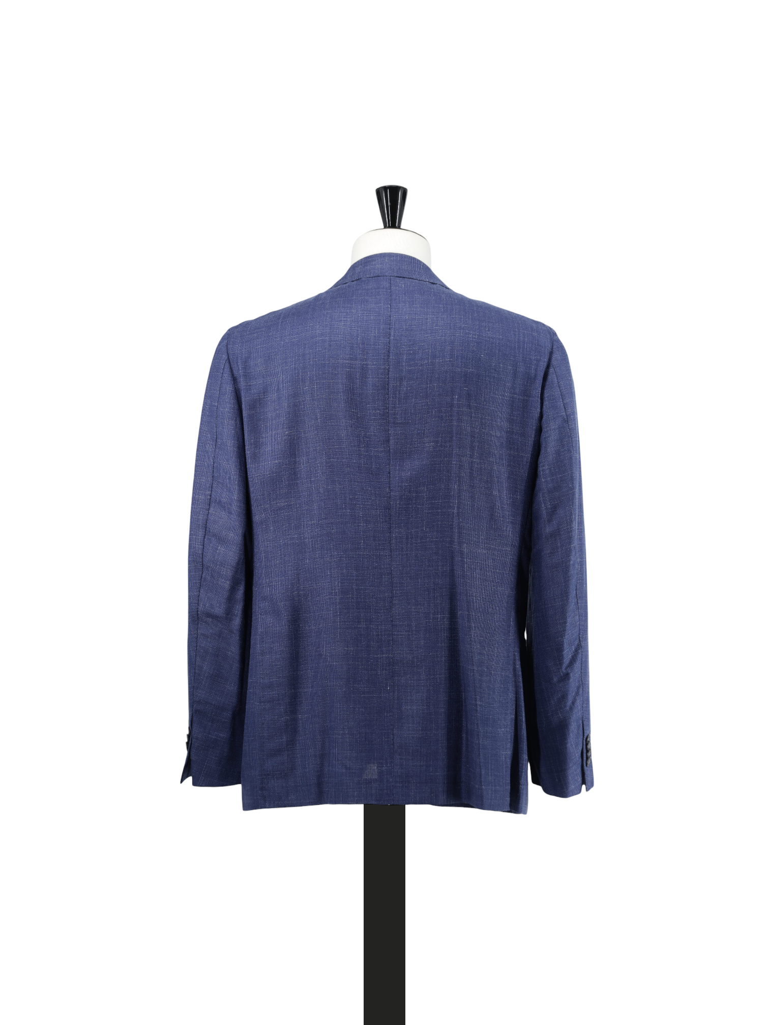 Cesare Attolini Blue Wool, Silk & Linen Hopsack Jacket