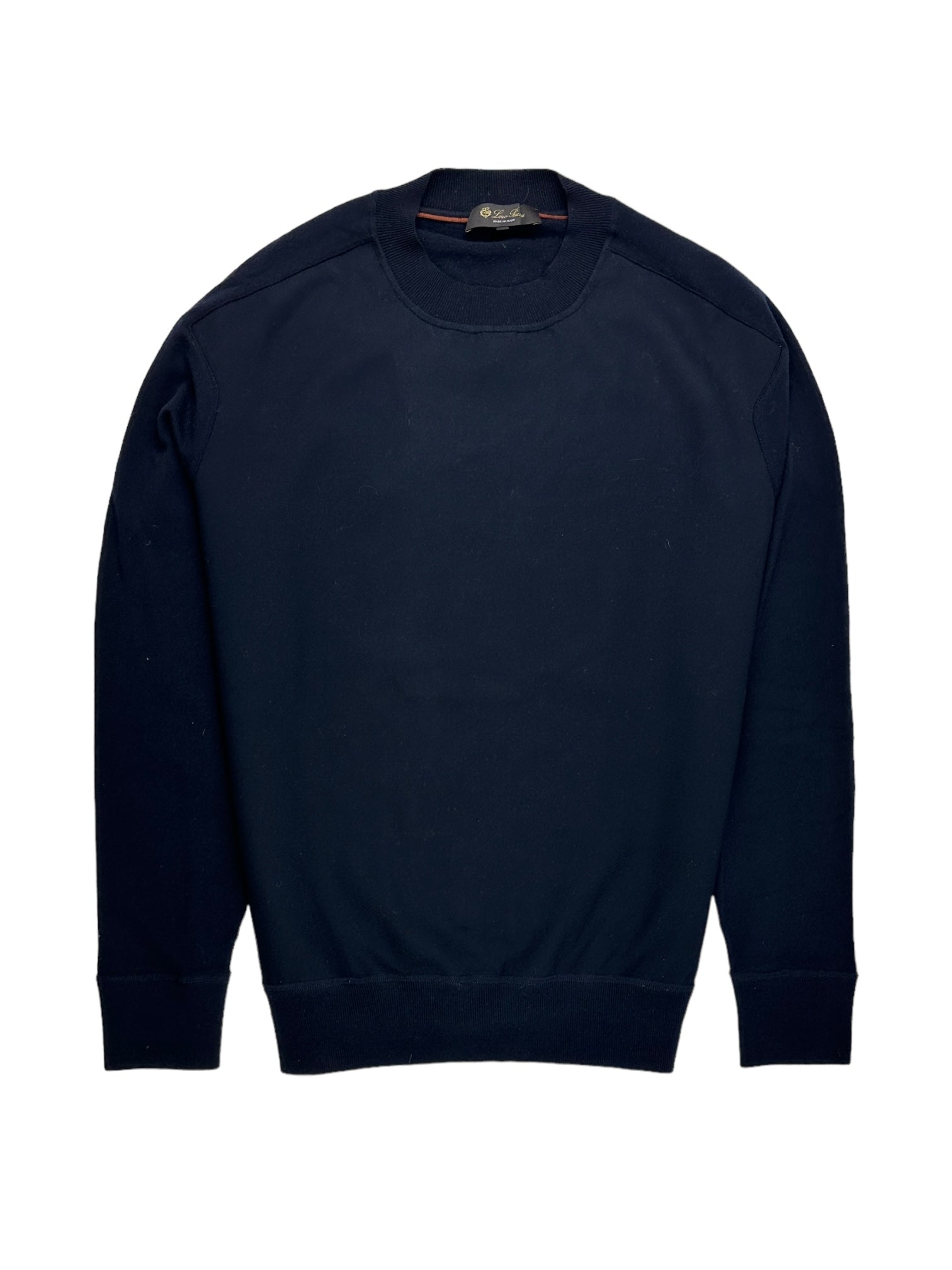 Loro Piana Navy Scuba-Crewneck