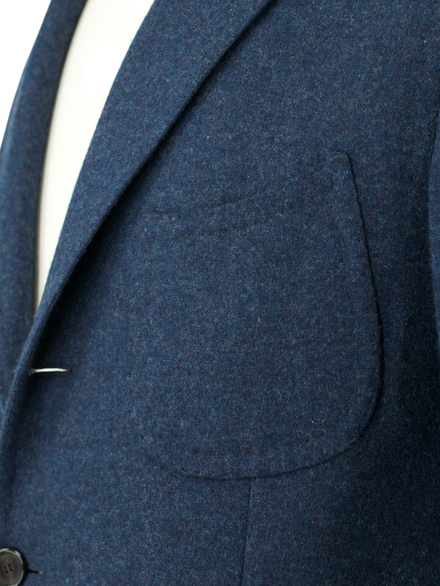 Cesare Attolini Blue Double-Faced Wool & Cashmere Jersey Jacket
