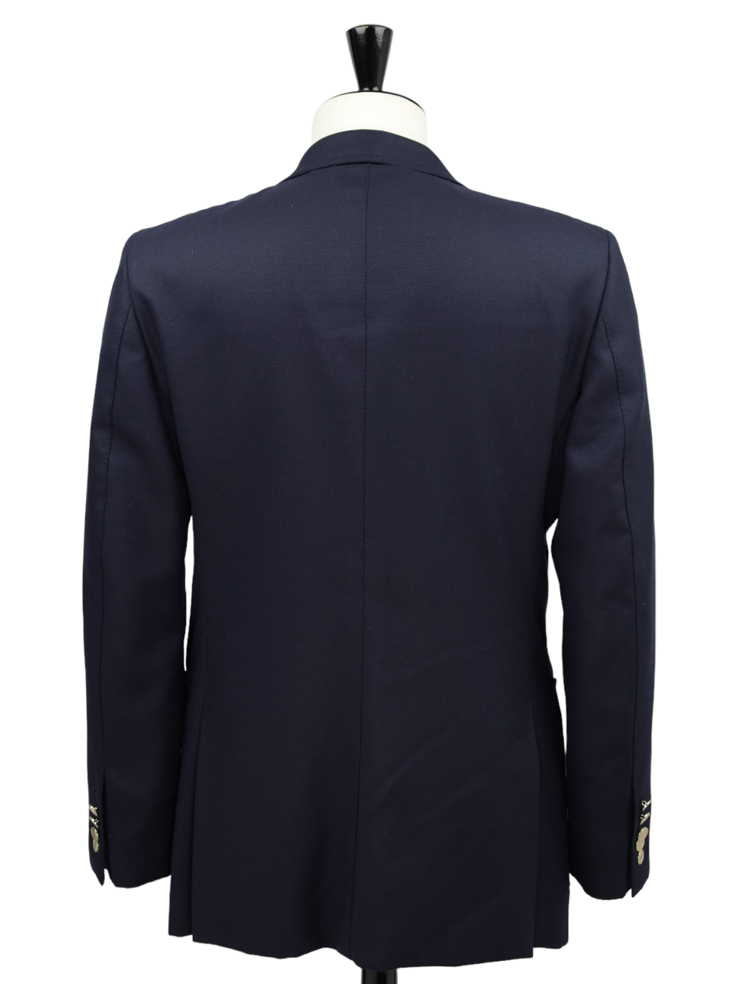 Tom Ford Navy Wool & Mohair Micro-Structure Jacket