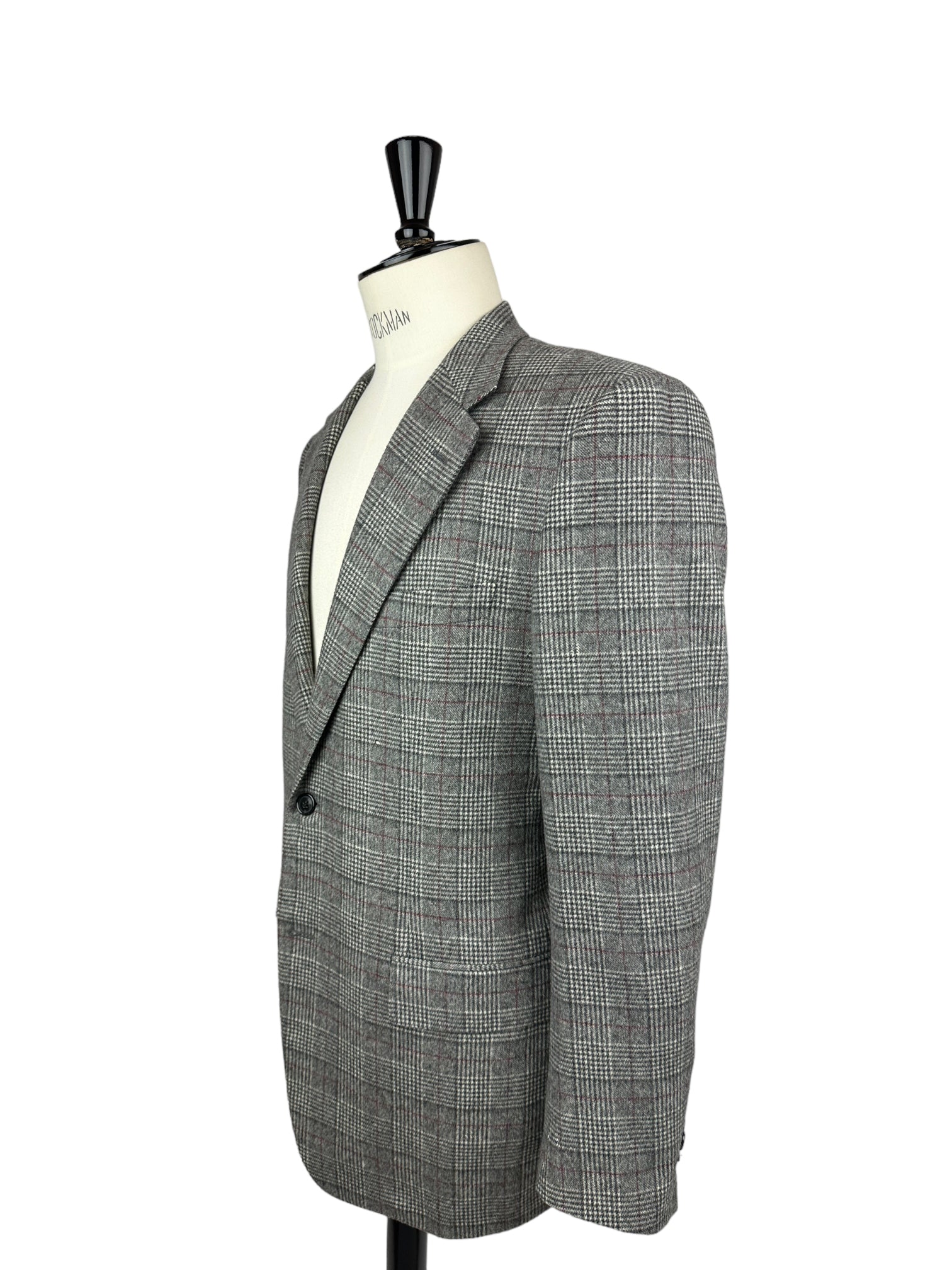 Corneliani Grey Flannel Prince of Wales Jacket