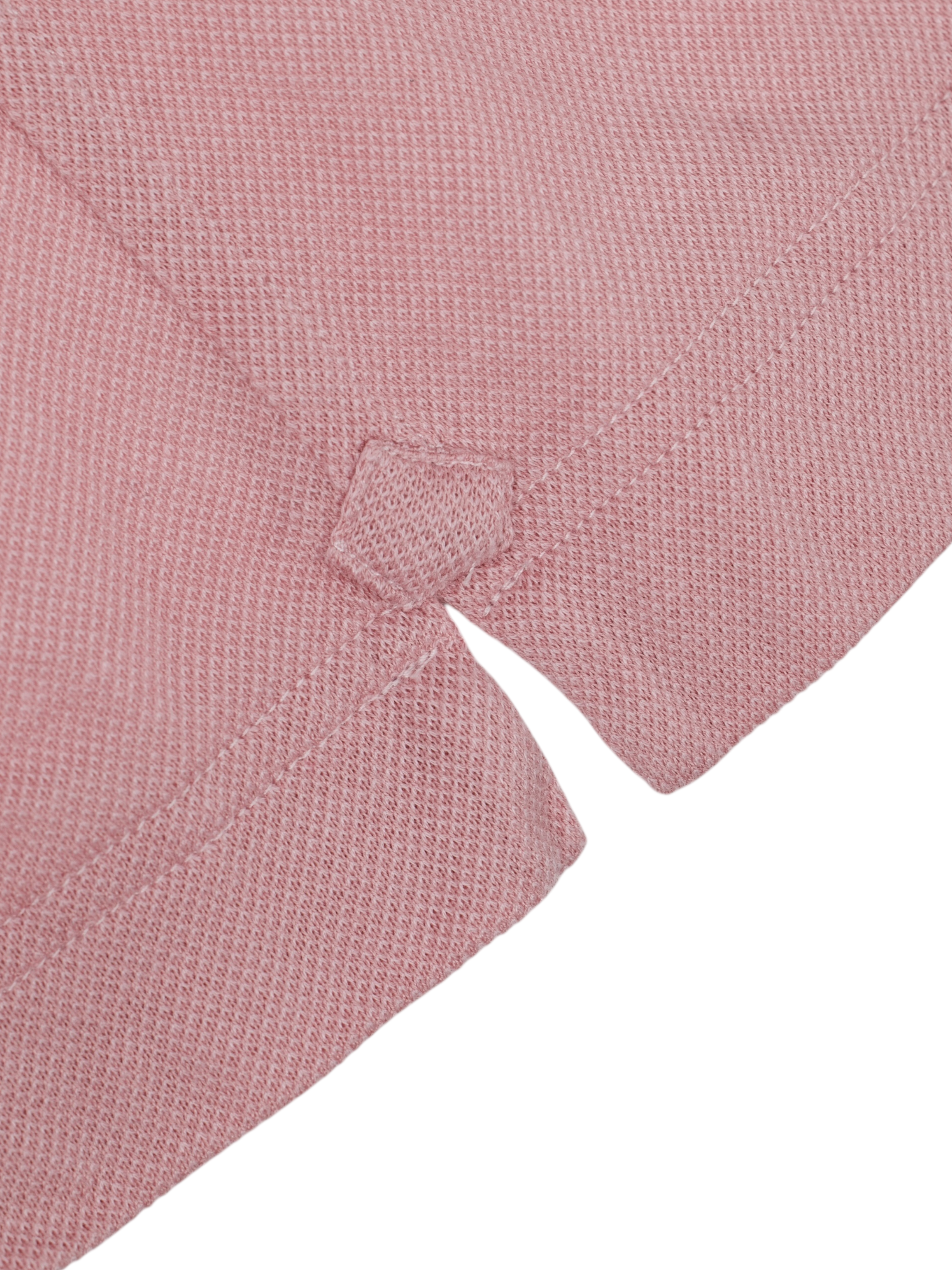 Fray Pink Cotton Piqué Knitted Button-Down Shirt