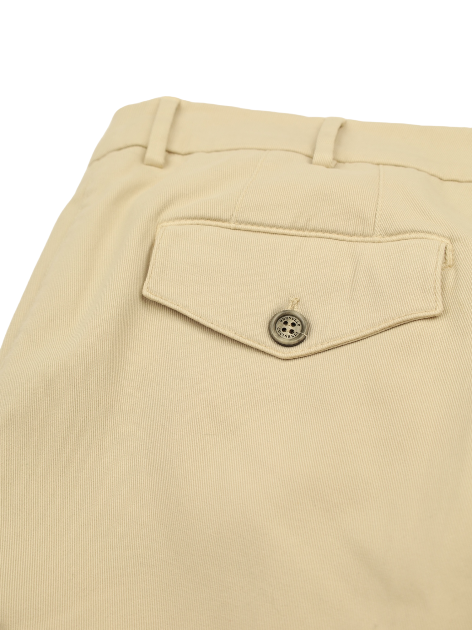 Brunello Cucinelli Beige Cotton Leisure Fit Chino