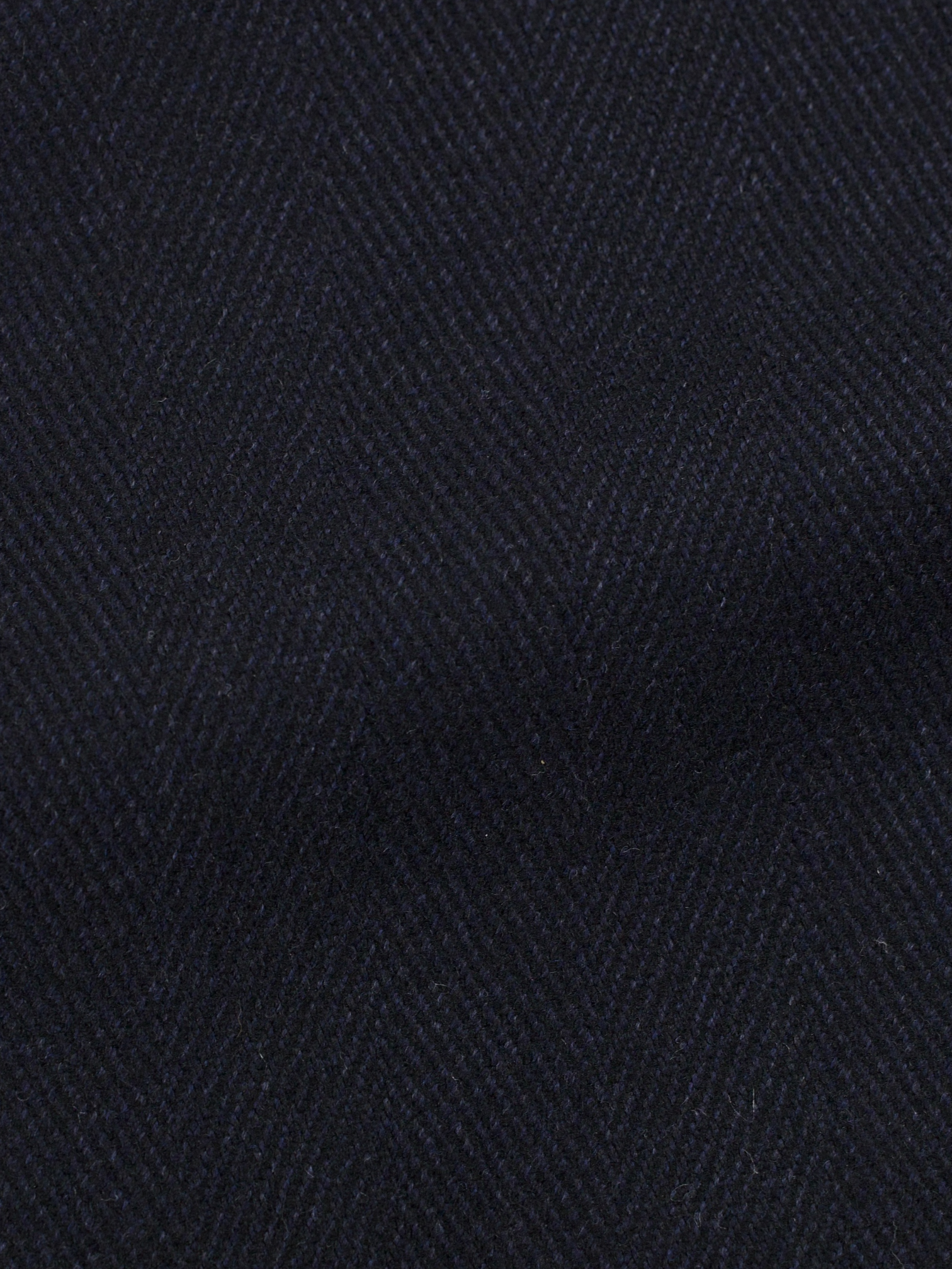 Canali Black Classic Wool & Cashmere Herringbone Overcoat
