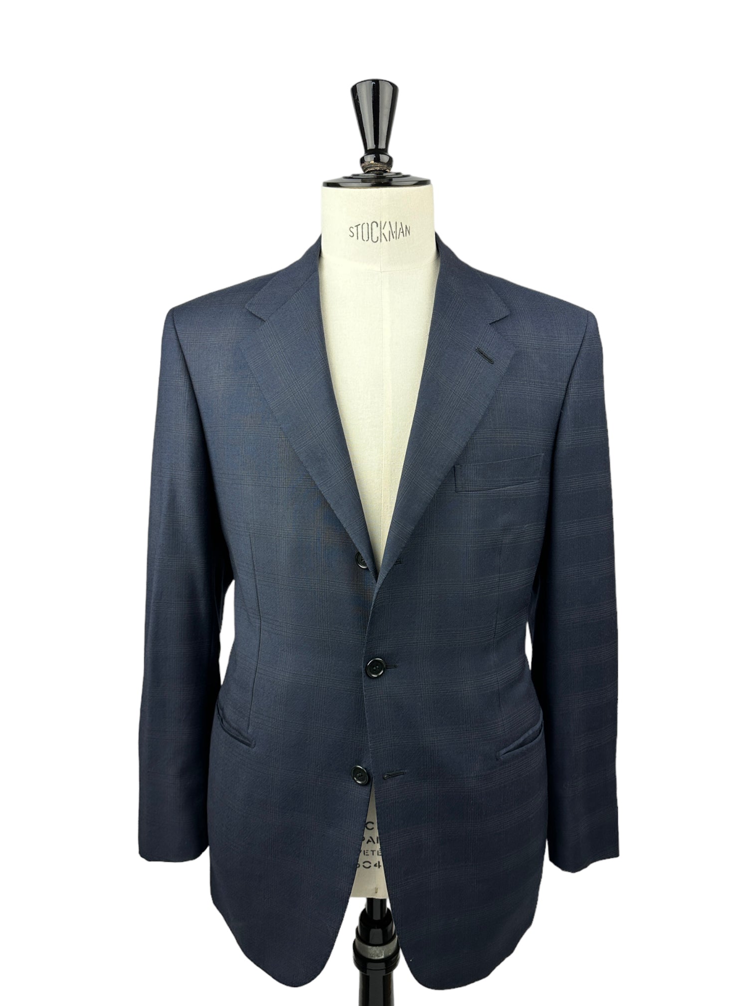 Brioni marineblauw Senato Glen Plaid-pak