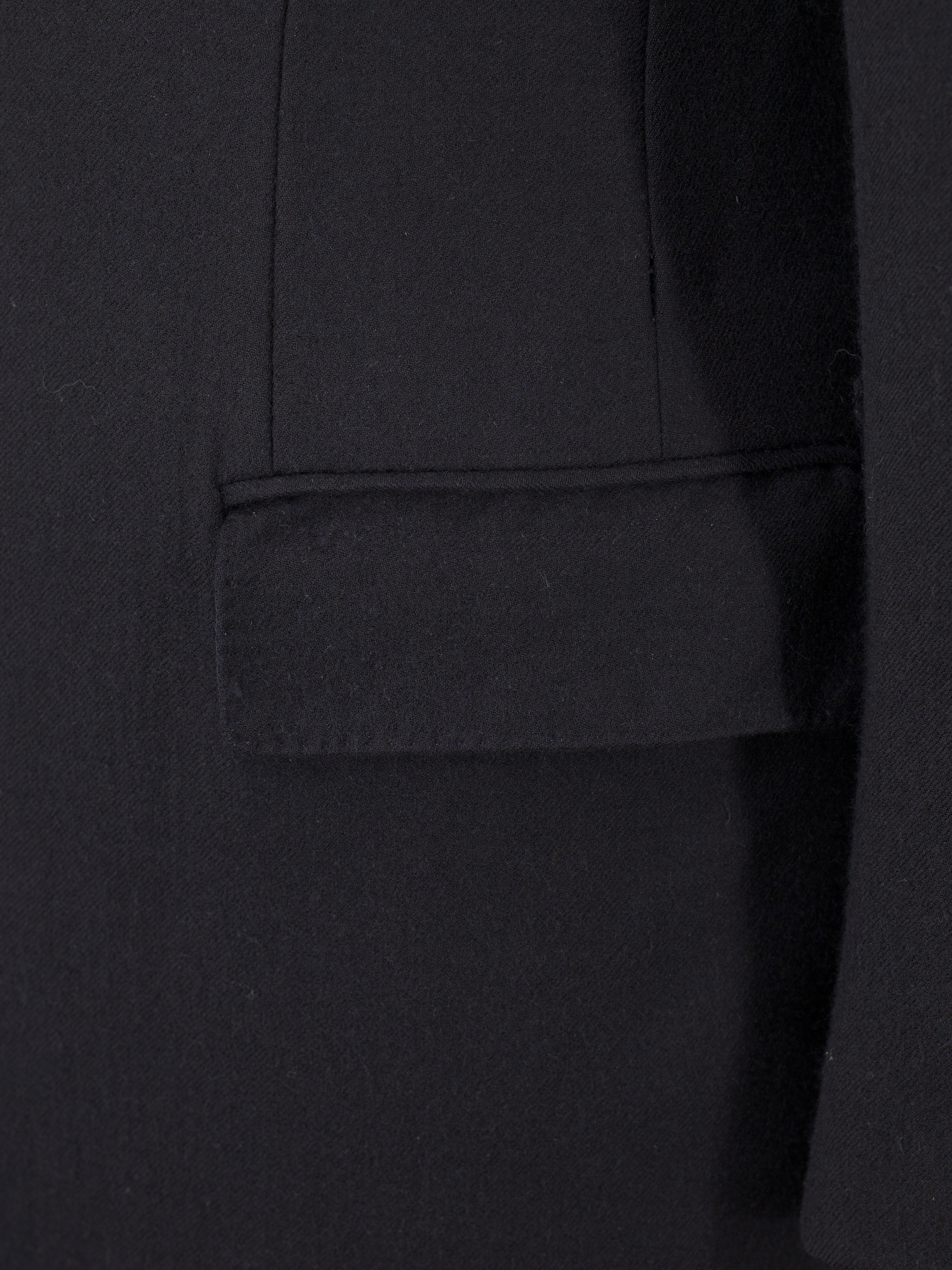 Isaia Deep Navy Double-Faced Wool Overcoat