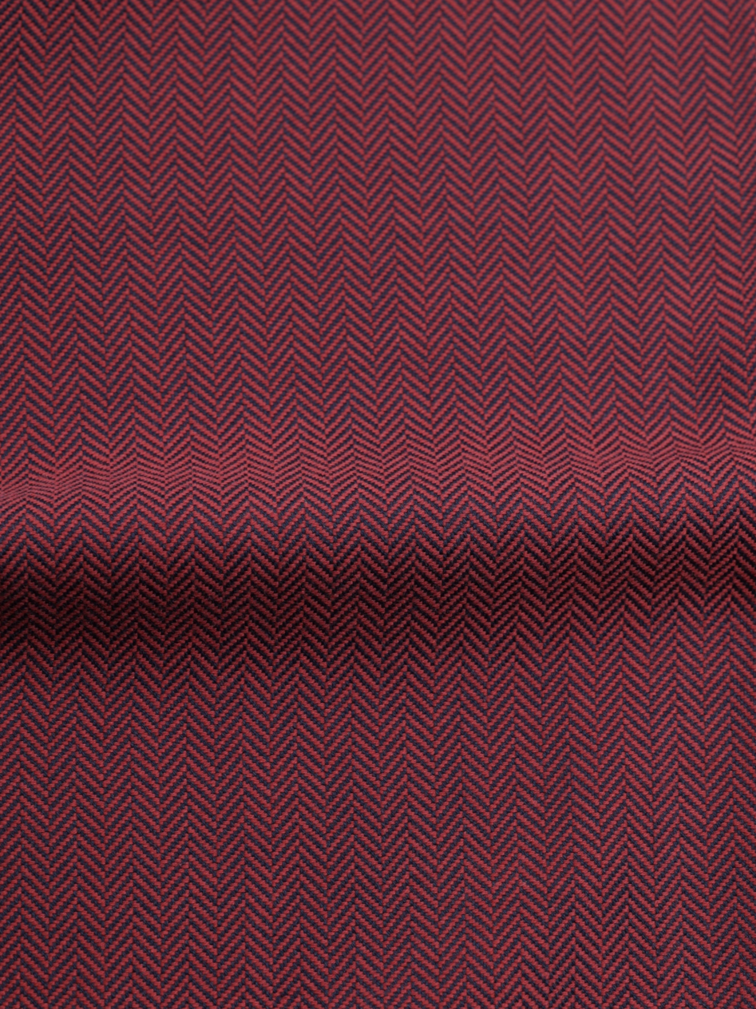 Orazio Luciano Red & Navy Super-Cotton Chevron-Herringbone Jacket