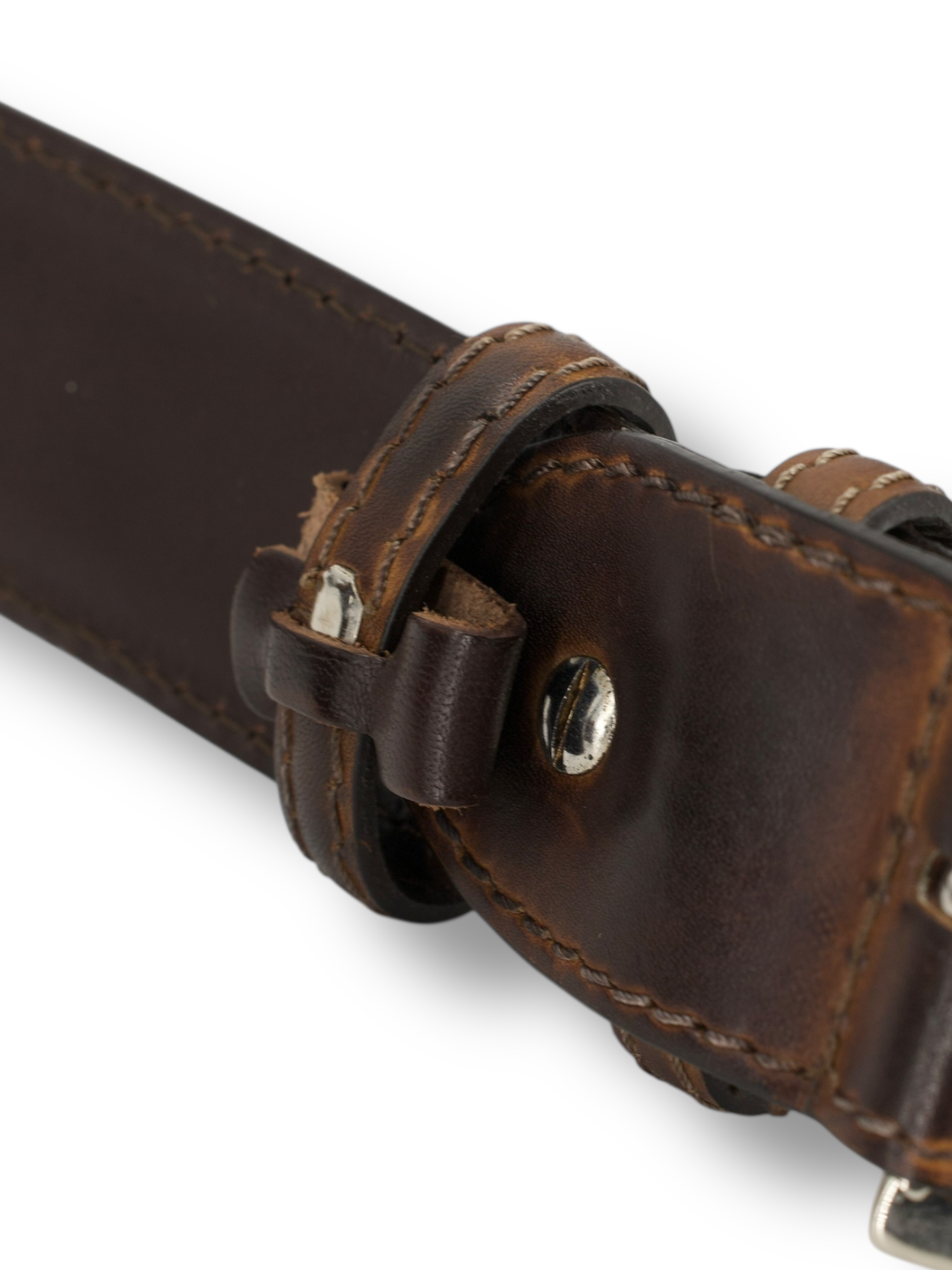 Bontoni Dark Brown Calfleather Belt