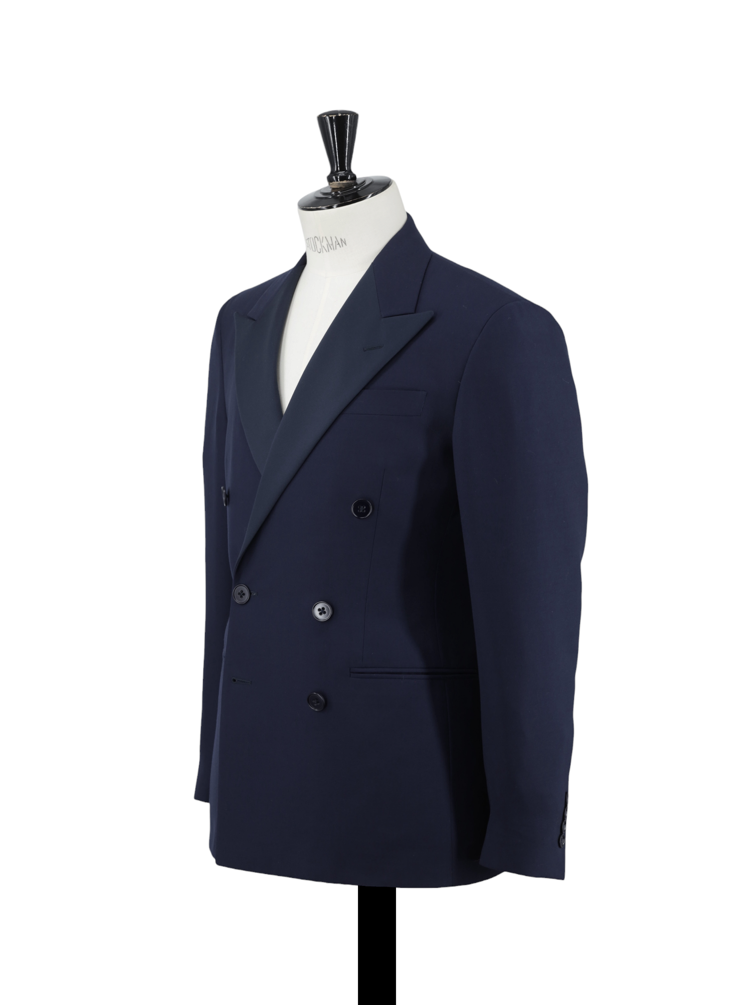 Ralph Lauren Navy Wool Double-Breasted Italian-Made Tuxedo Jacket