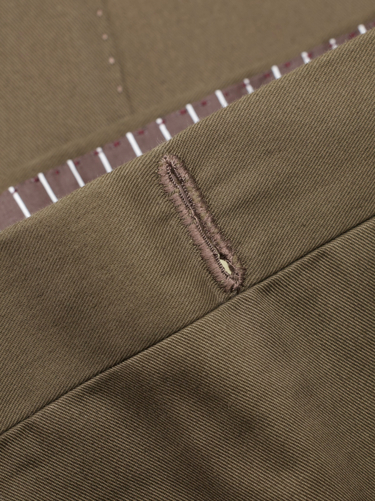 Sartoria Voglio Dark Khaki Cotton-Twill Sartorial Gurkha Trousers