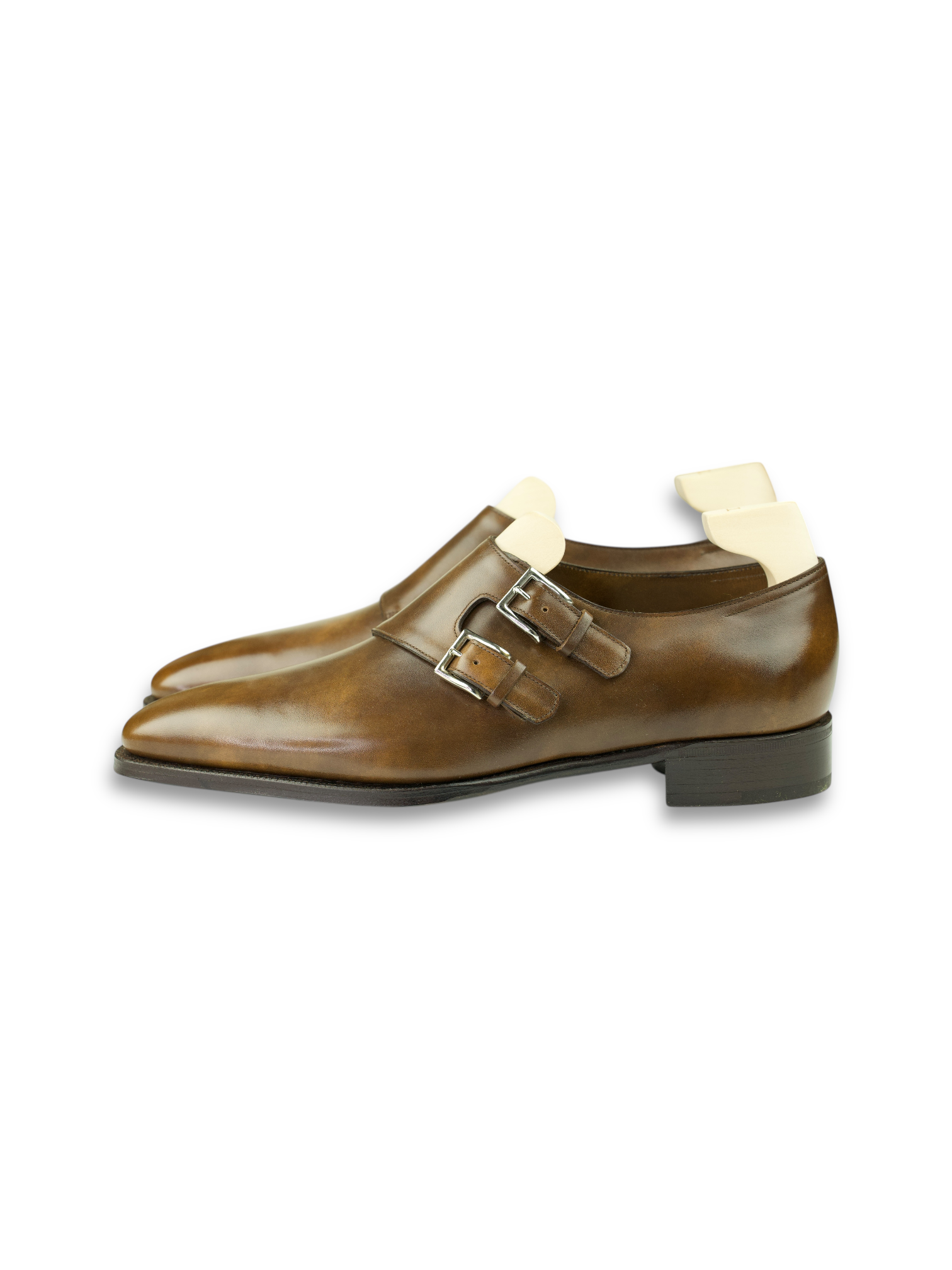 John Lobb Brown Museum-Calfleather Chapel Double-Monk Straps