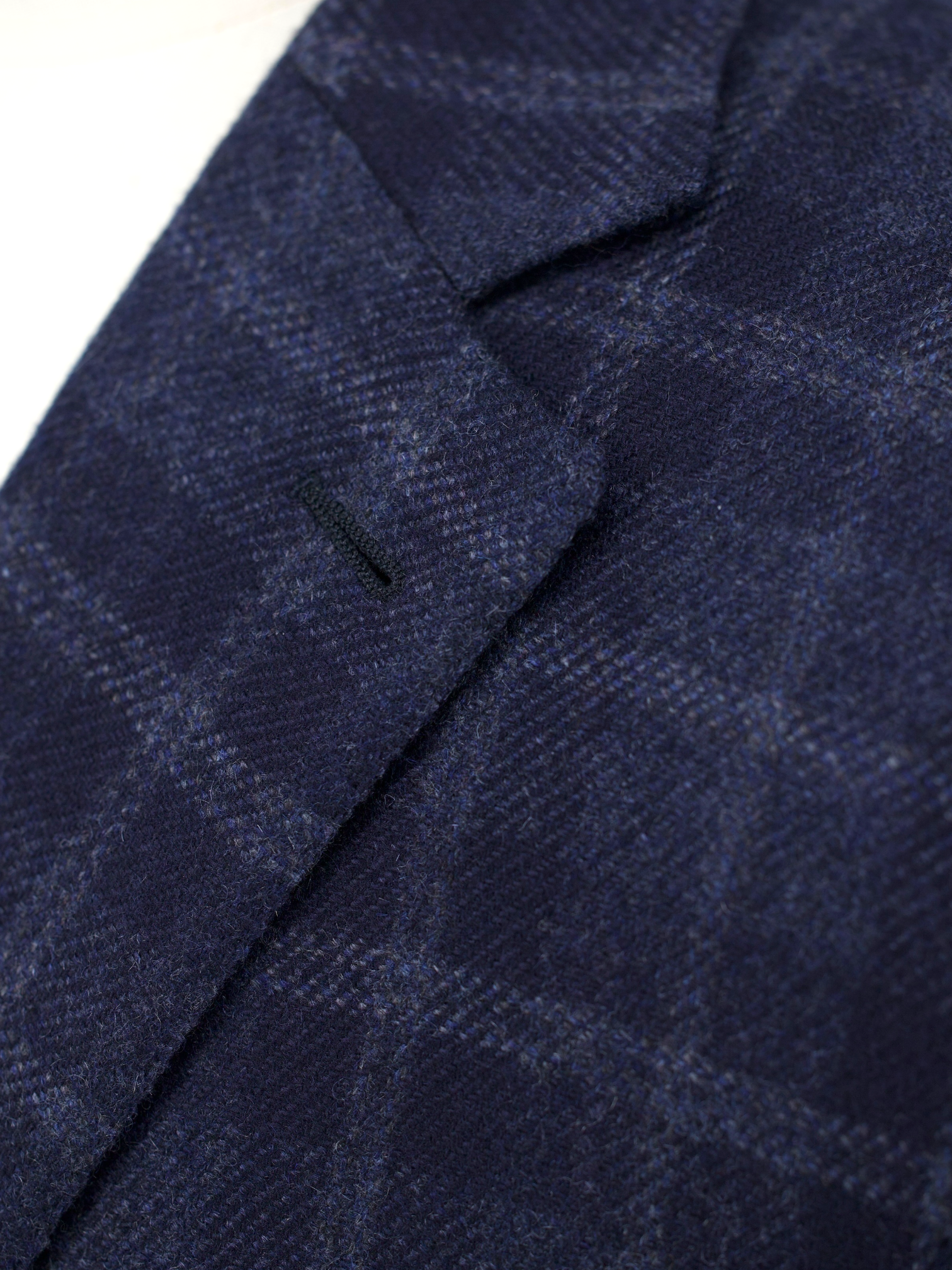 Ermenegildo Zegna Dark Blue Pure Cashmere Windowpane Street Jacket