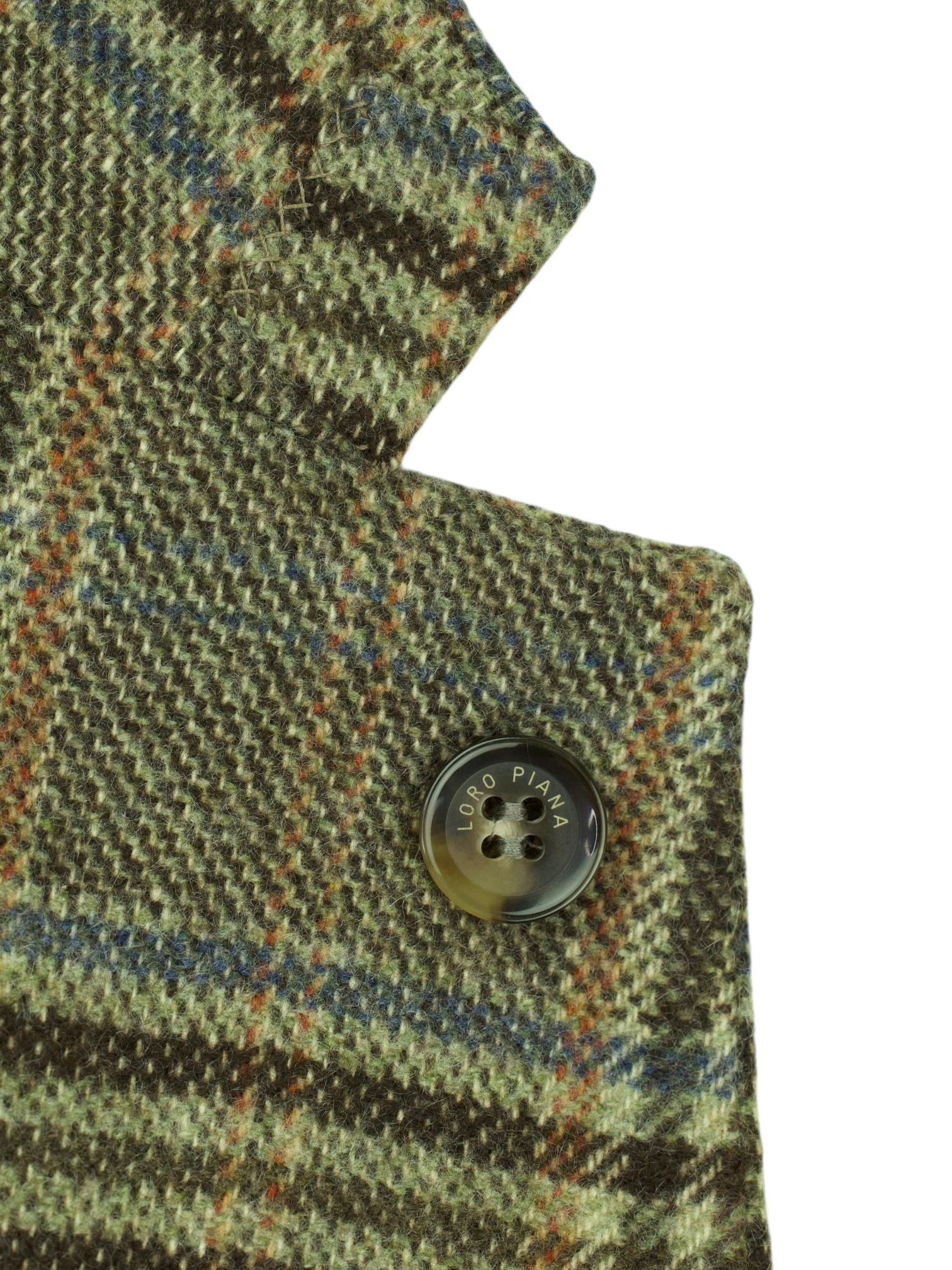 Loro Piana Brown Cashmere Rain Systen Tartan-Check Jacket