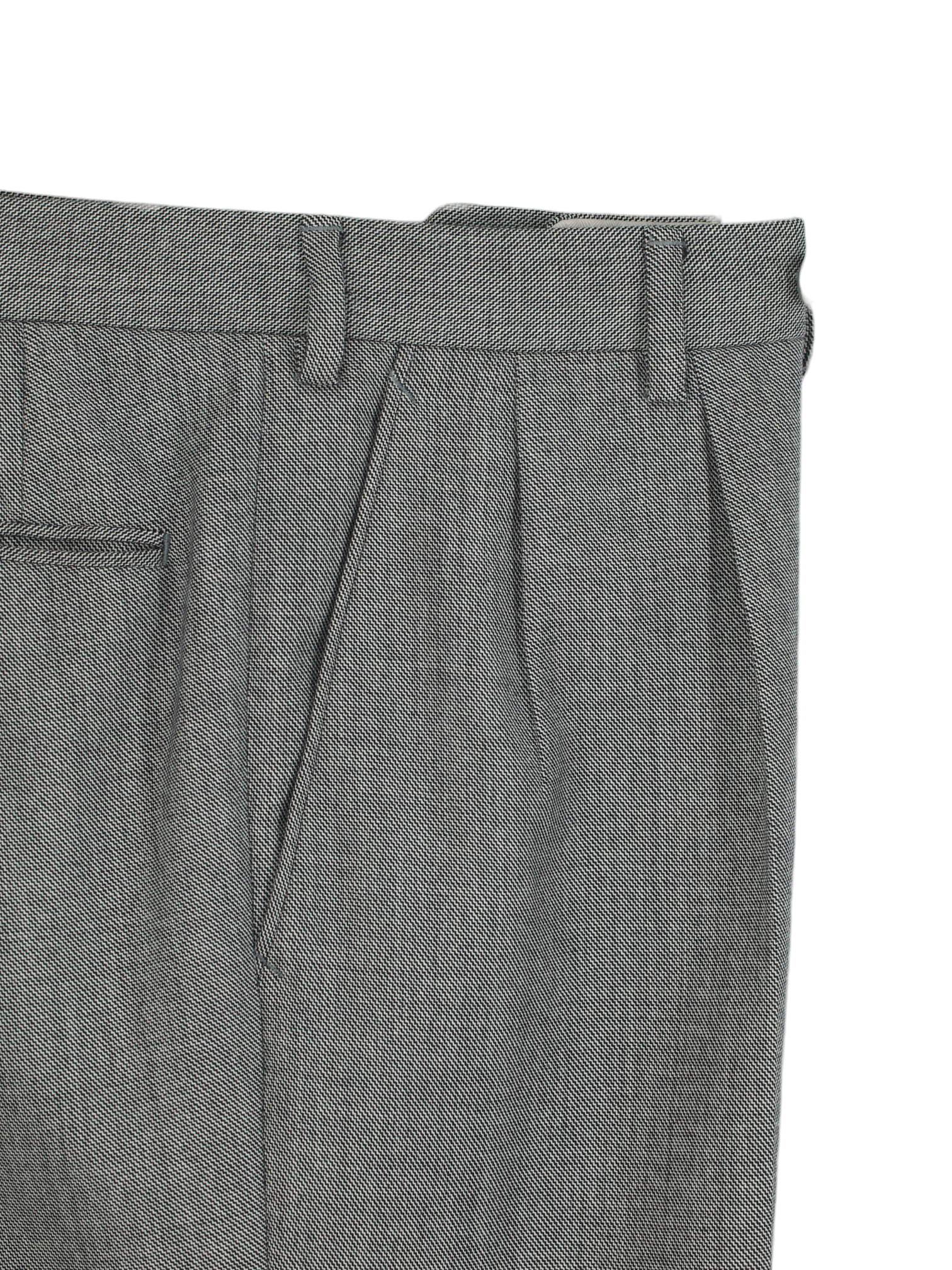 Brioni Grey Vintage Wool Double-Breasted Roman-Style Sharkskin Suit