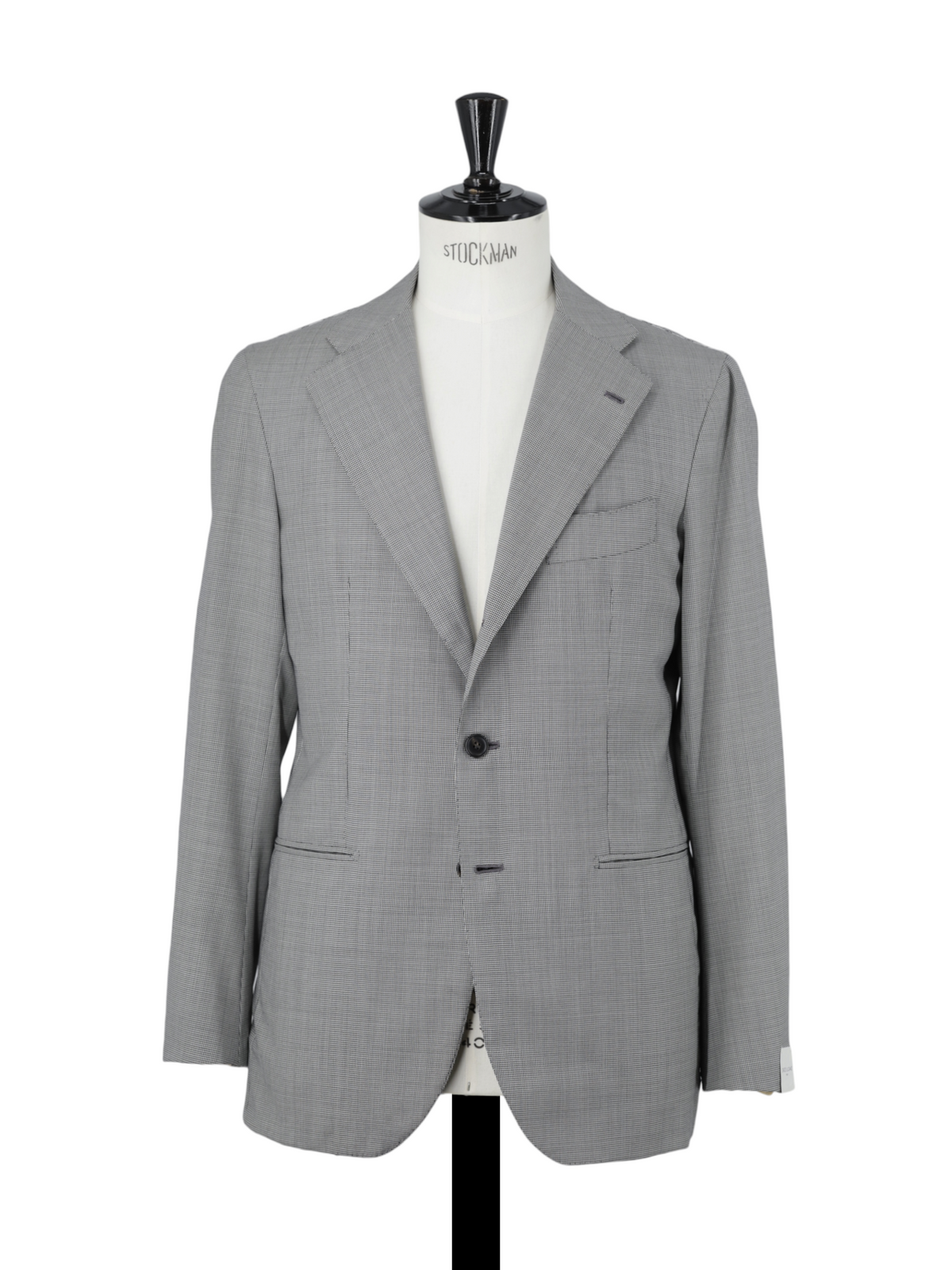 Orazio Luciano Black & Grey Fine-Wool Puppytooth Suit