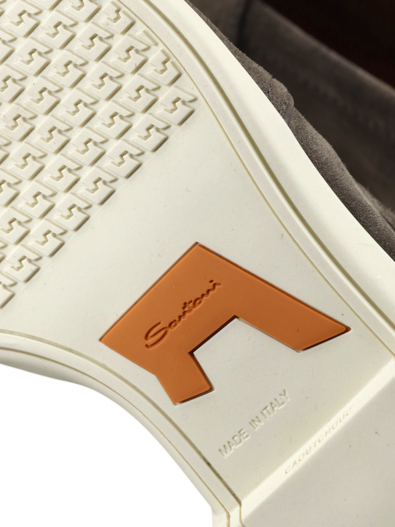 Santoni Greige Suede Malibu Loafer