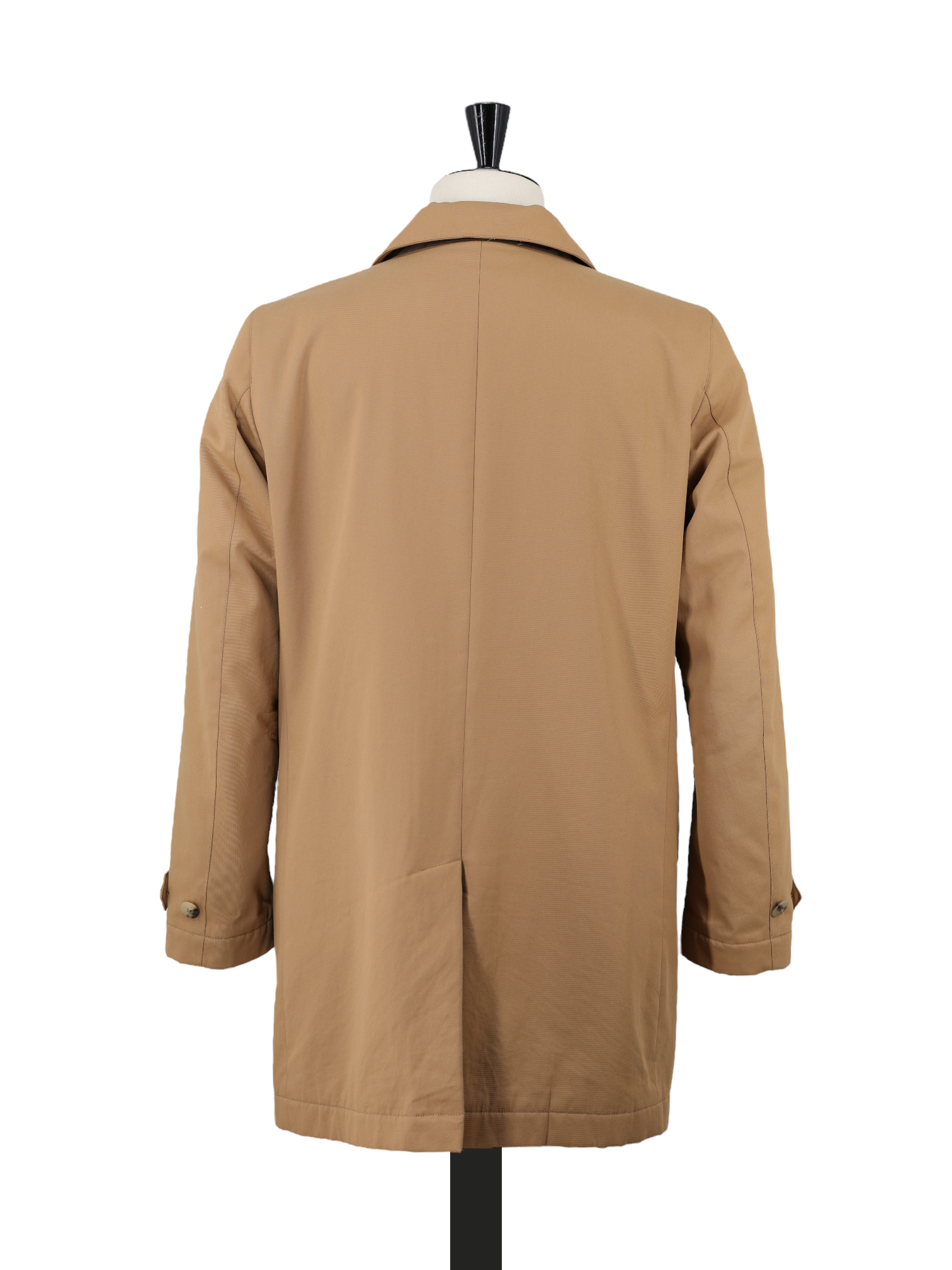 Canali Brown Cotton-Twill Water Repellent Carcoat