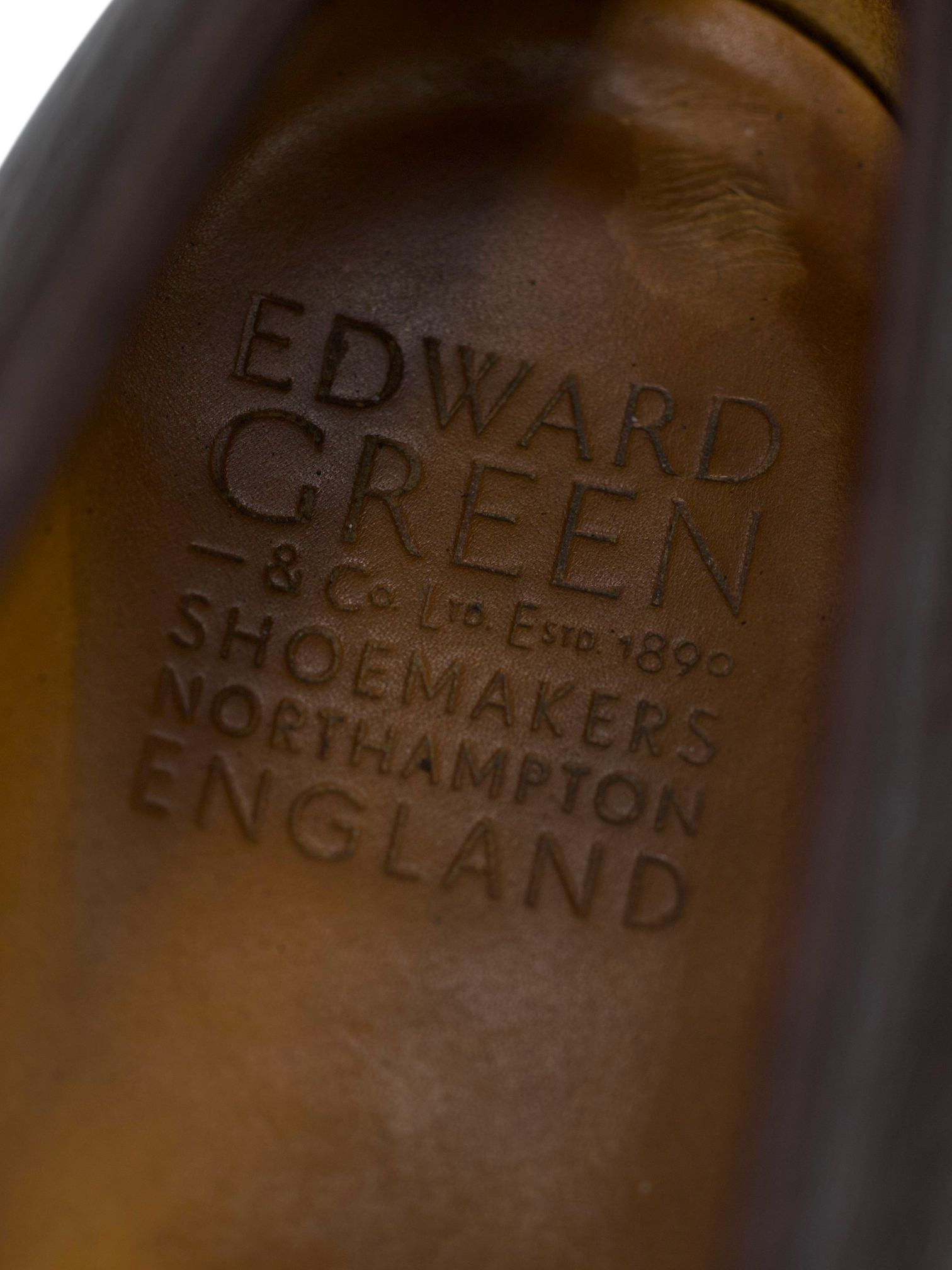 Edward Green Dark Brown London Grain Leather Piccadilly Penny Loafer