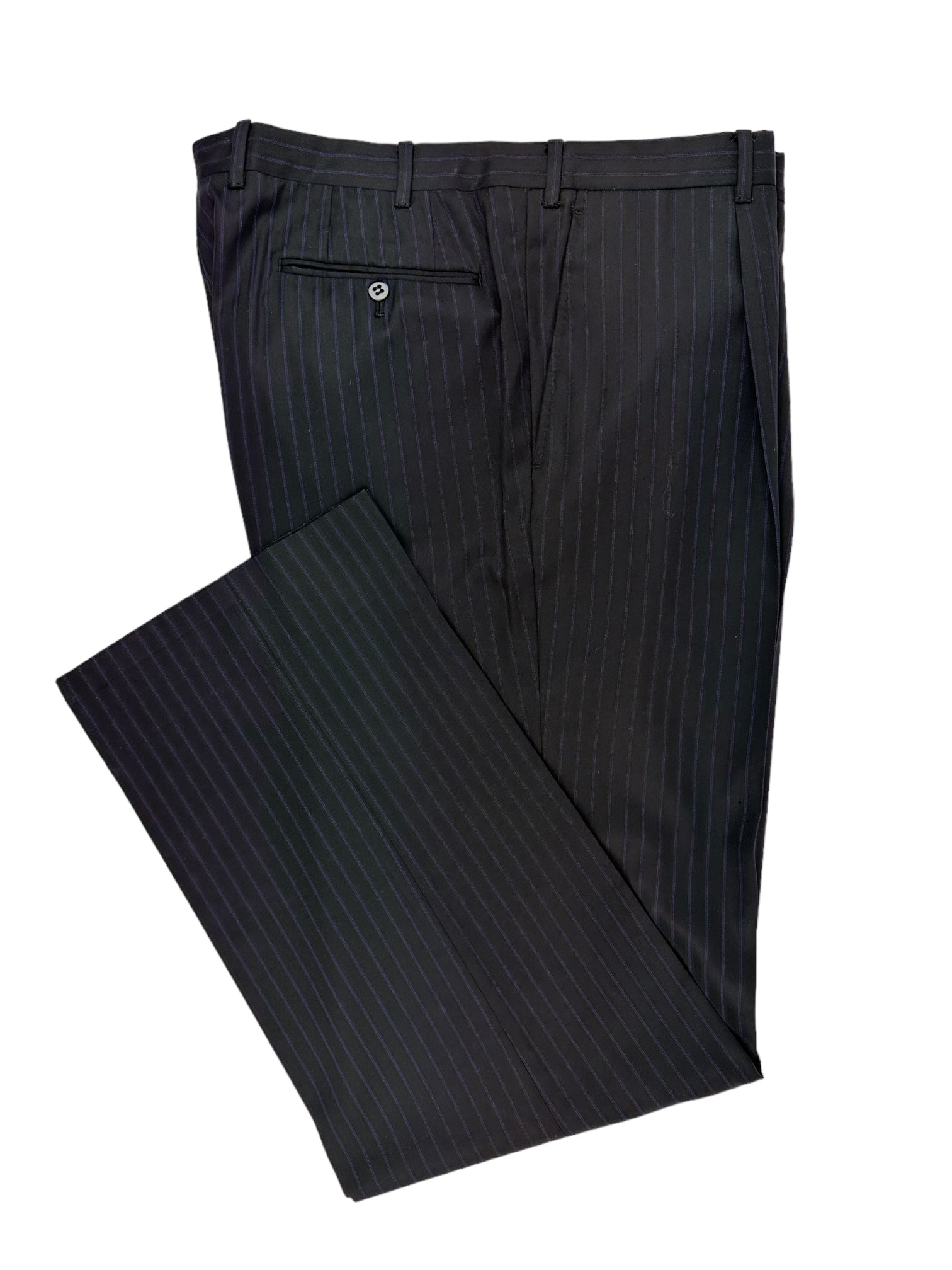 Zilli Black Super 200's Pinstripe Suit
