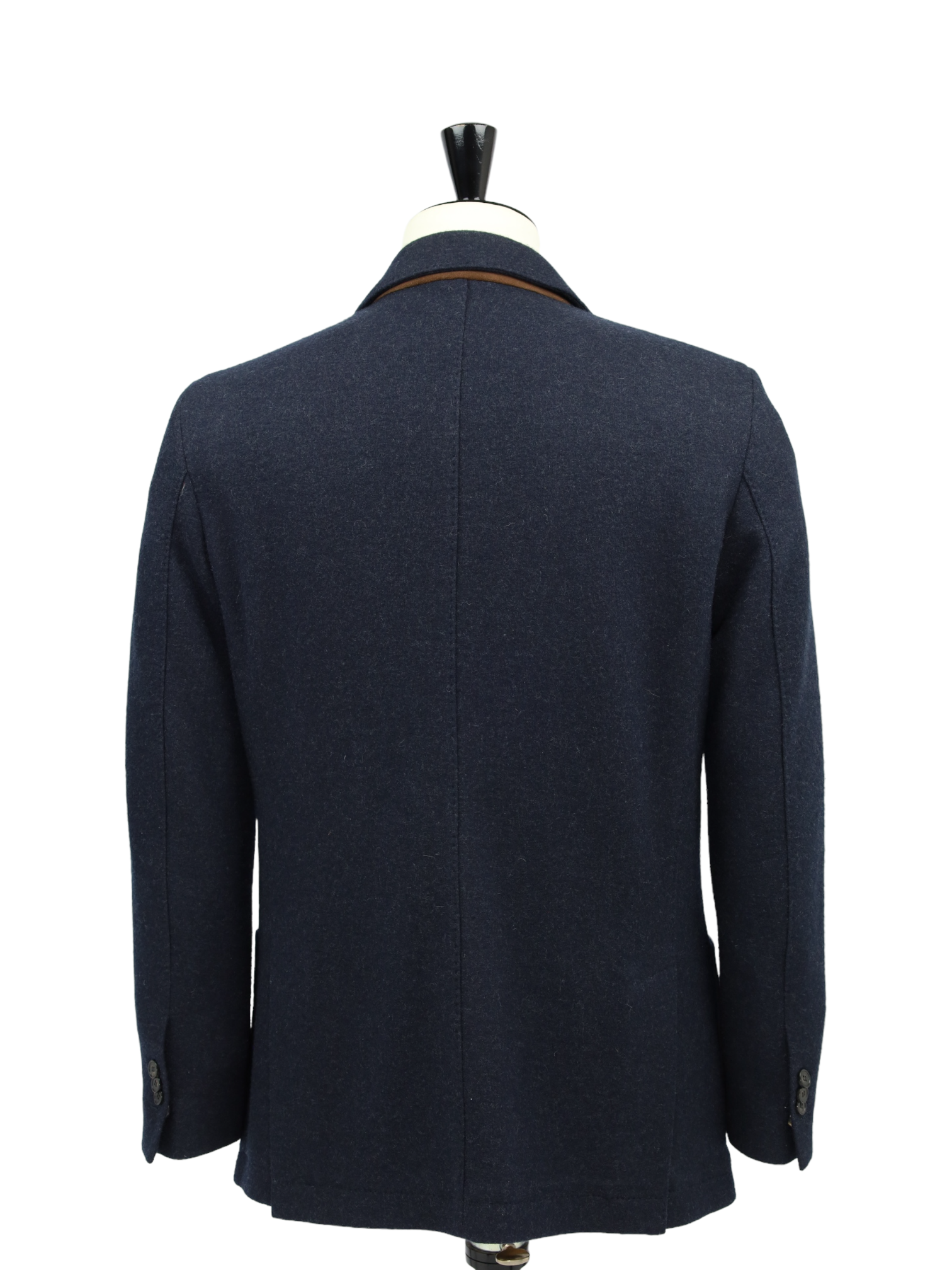 Loro Piana Navy Plushy Unconstructed Cashmere-Blend Blazer