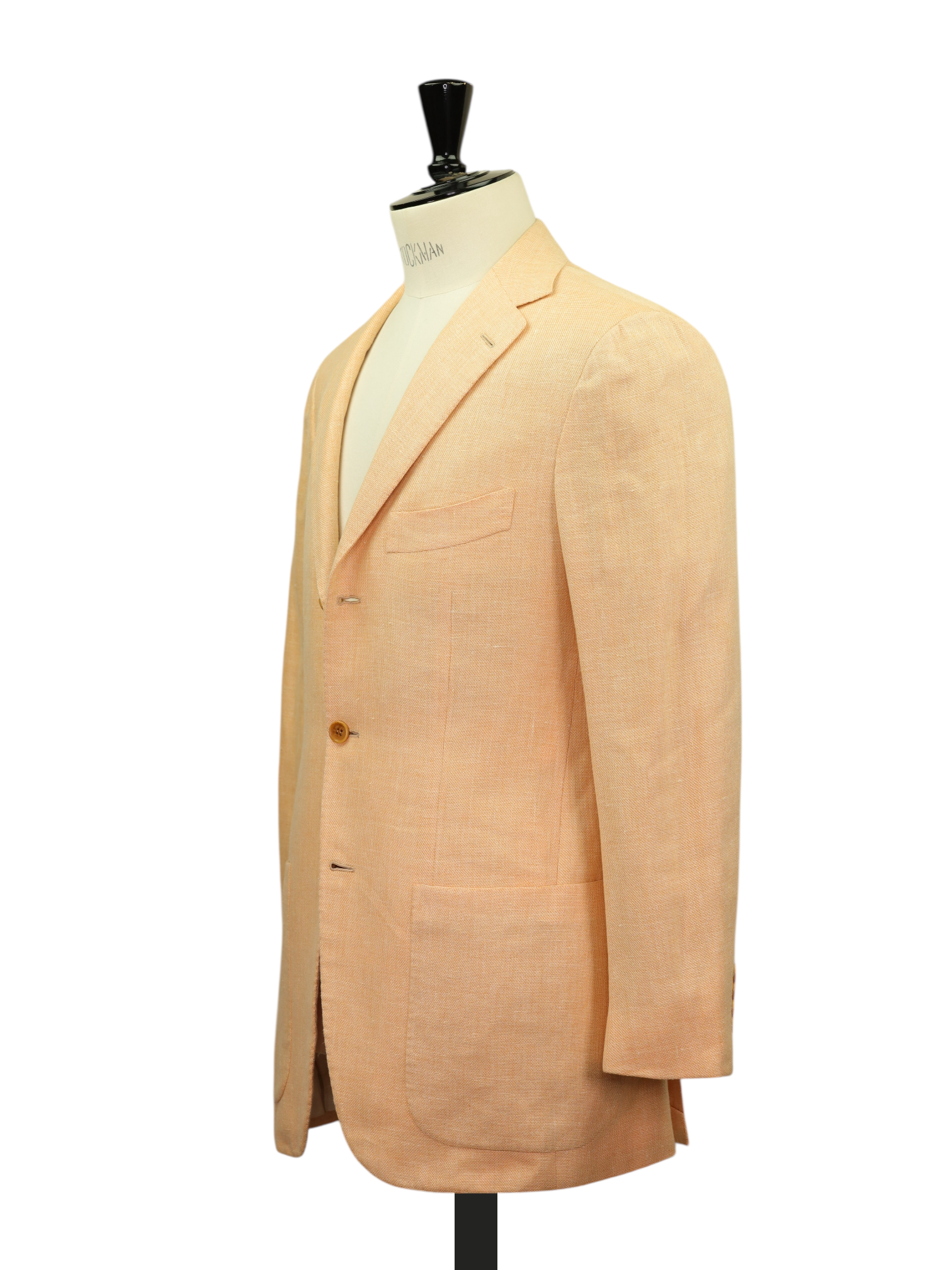 Kiton Peach Linen, Cashmere & Silk Hopsack Summer Jacket