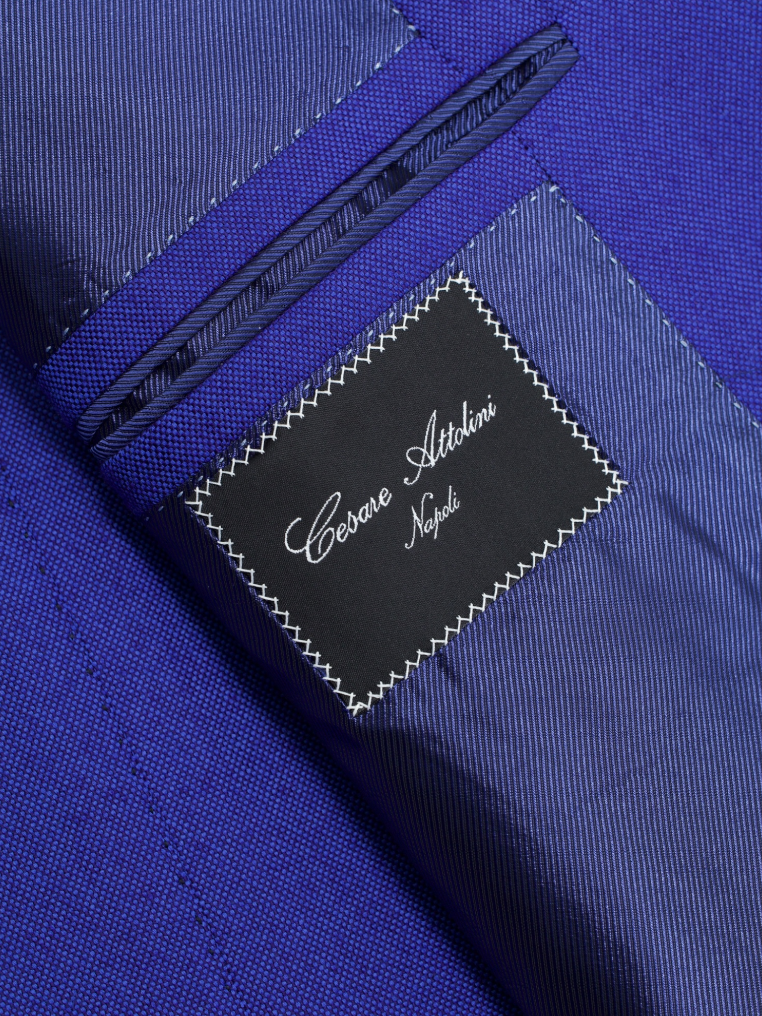 Cesare Attolini Cobalt Blue Super 140’s Pinpoint Jacket