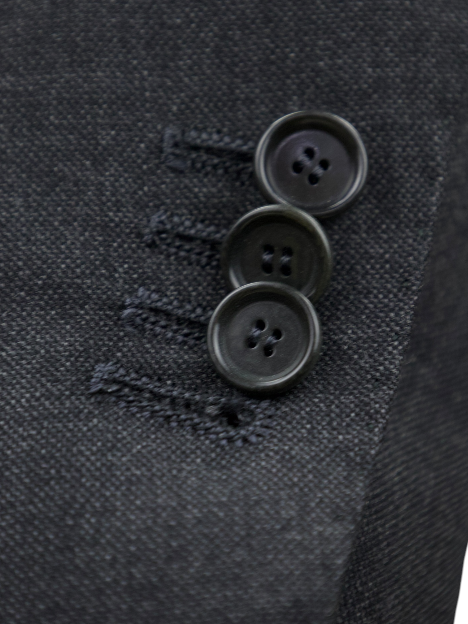 Cesare Attolini Dark Grey Super 140’s Sharkskin Suit