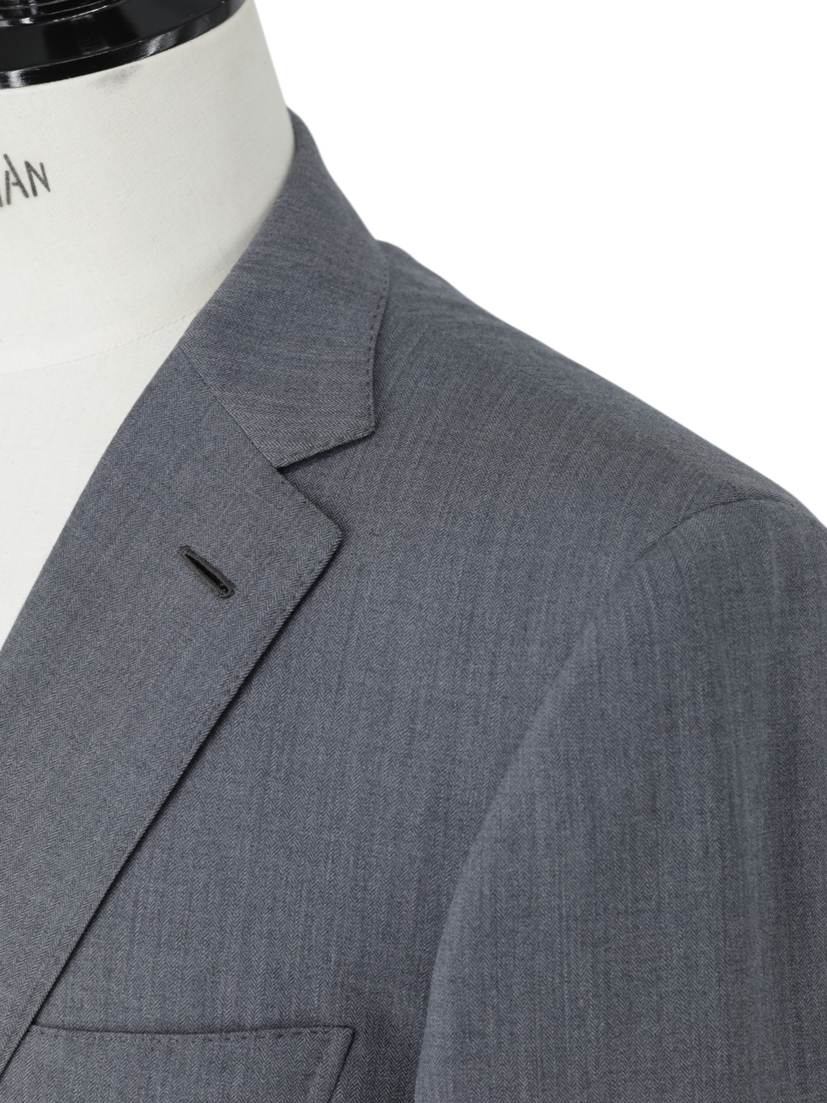 Brioni Grey Super 150's Micro-Herringbone Suit