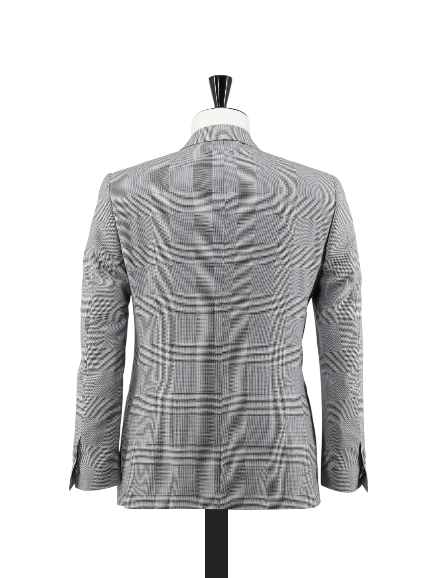 Corneliani Grey Fine-Wool Double Breasted Prince of Wales Suit