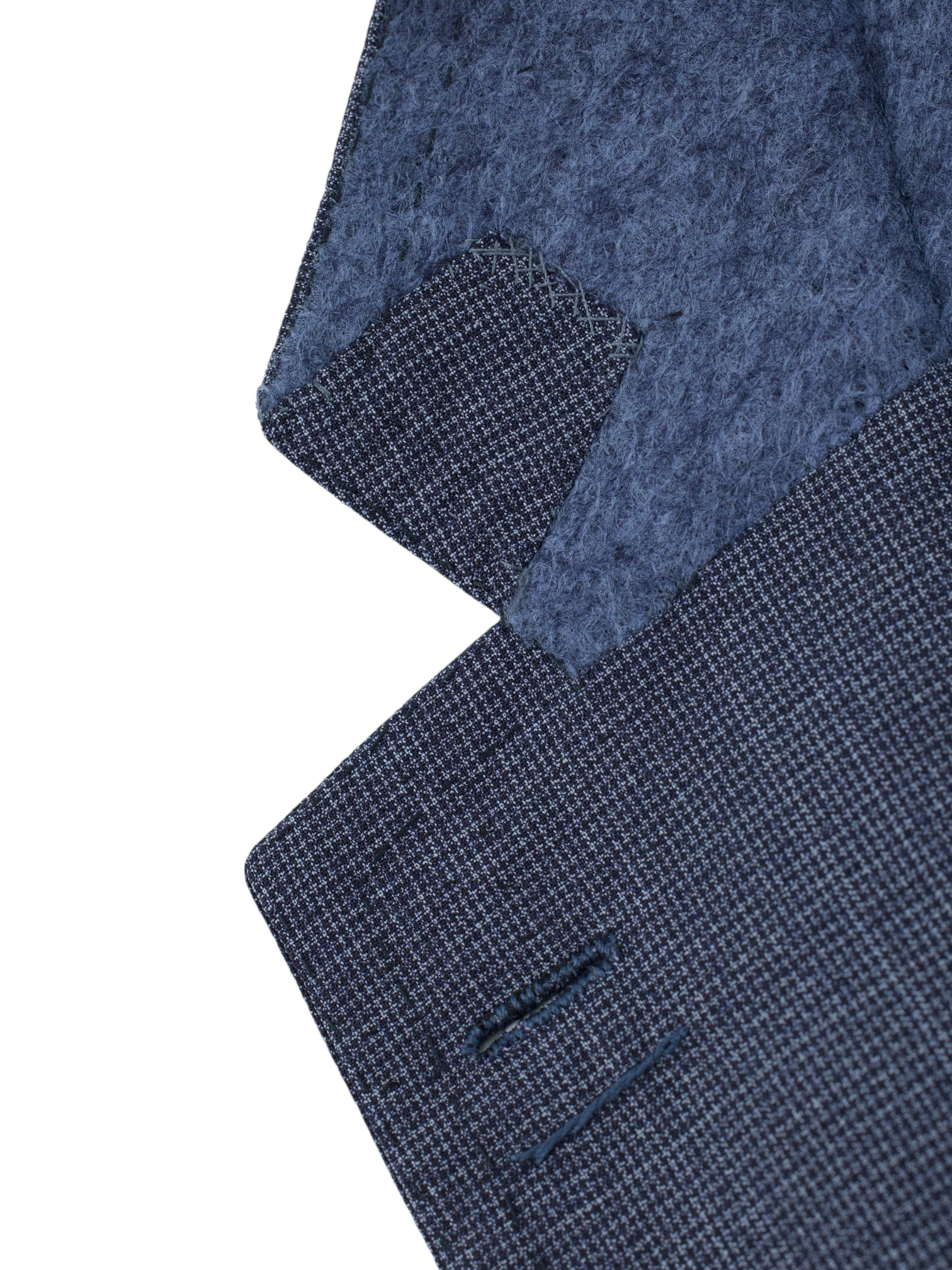 Cesare Attolini Steel Blue Super 150's Puppytooth Jacket