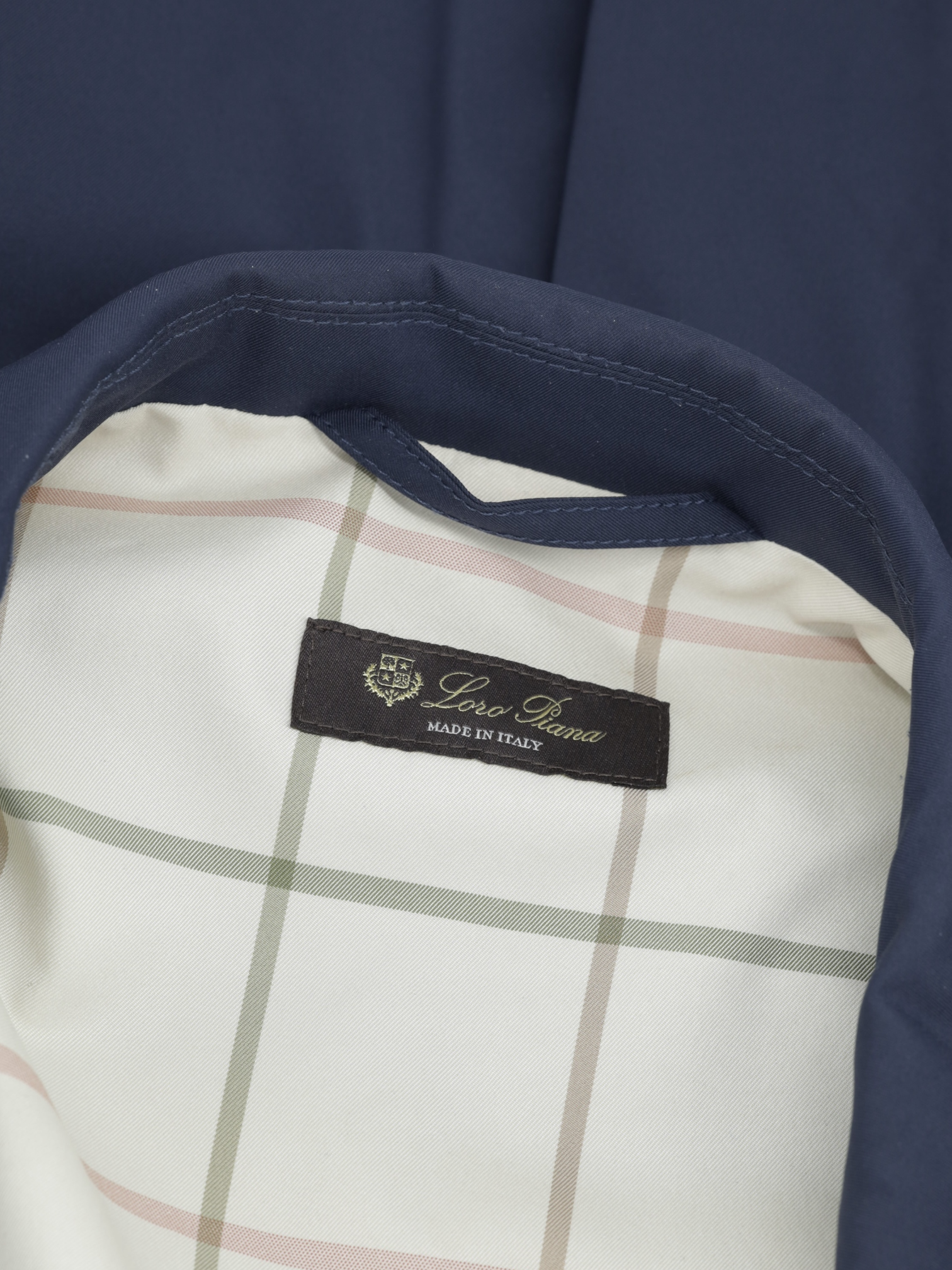 Loro Piana Navy Silky-Microfibre Storm System® Sebring Coat