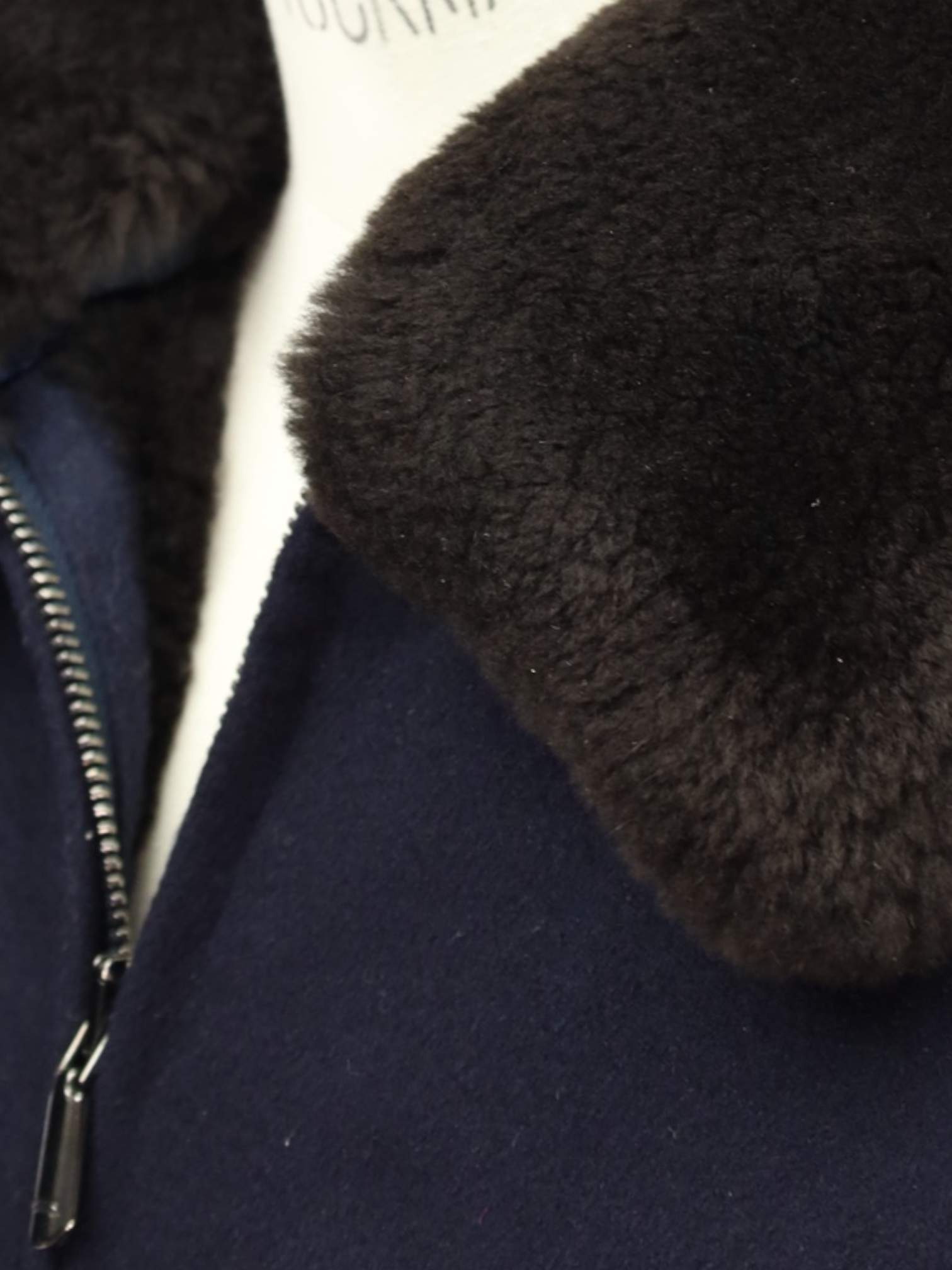 Cesare Attolini Navy Cashmere & Castorino Pilot Jacket